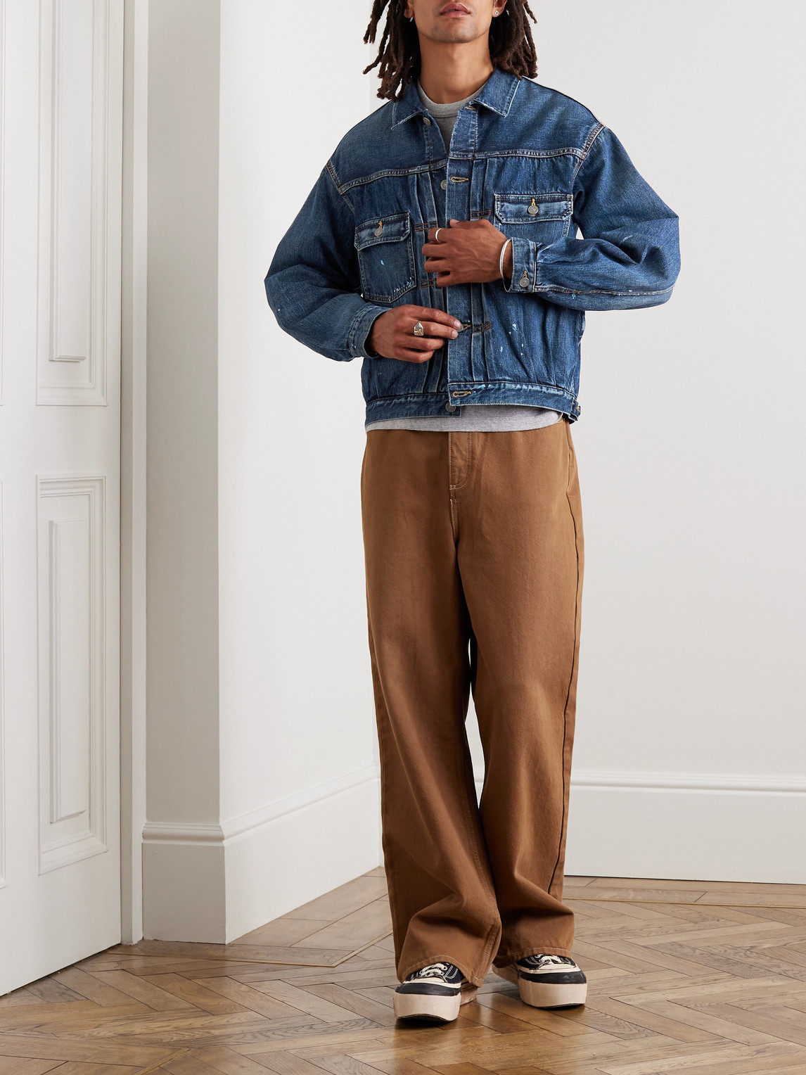 Visvim Ss 101xx Jacket Dmgd-1010 Indigo In Blue | ModeSens