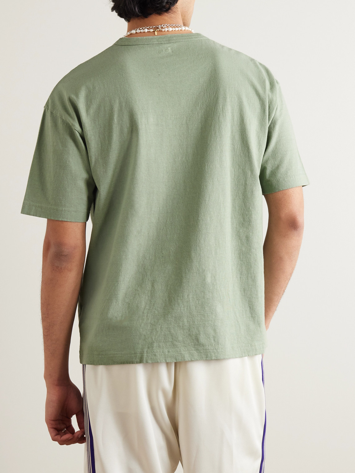 Shop Visvim Sublig Jumbo Three-pack Cotton-jersey T-shirts In Multi
