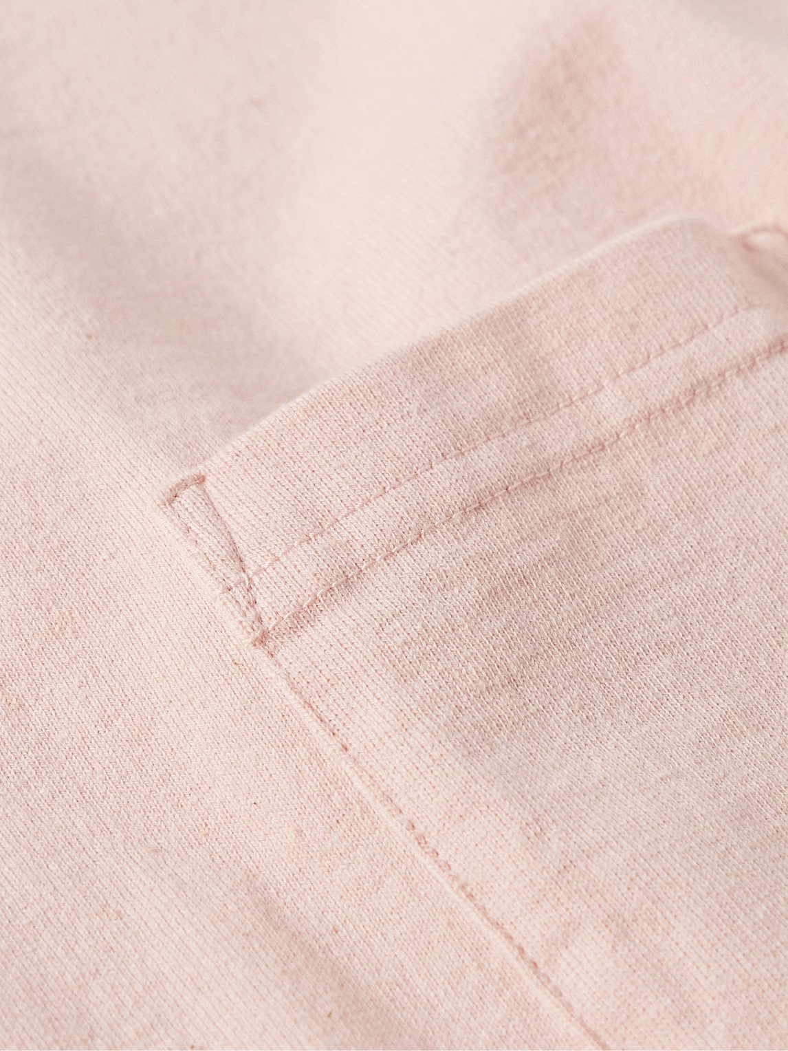 Shop Visvim Jumbo Cotton And Cashmere-blend Jersey T-shirt In Pink