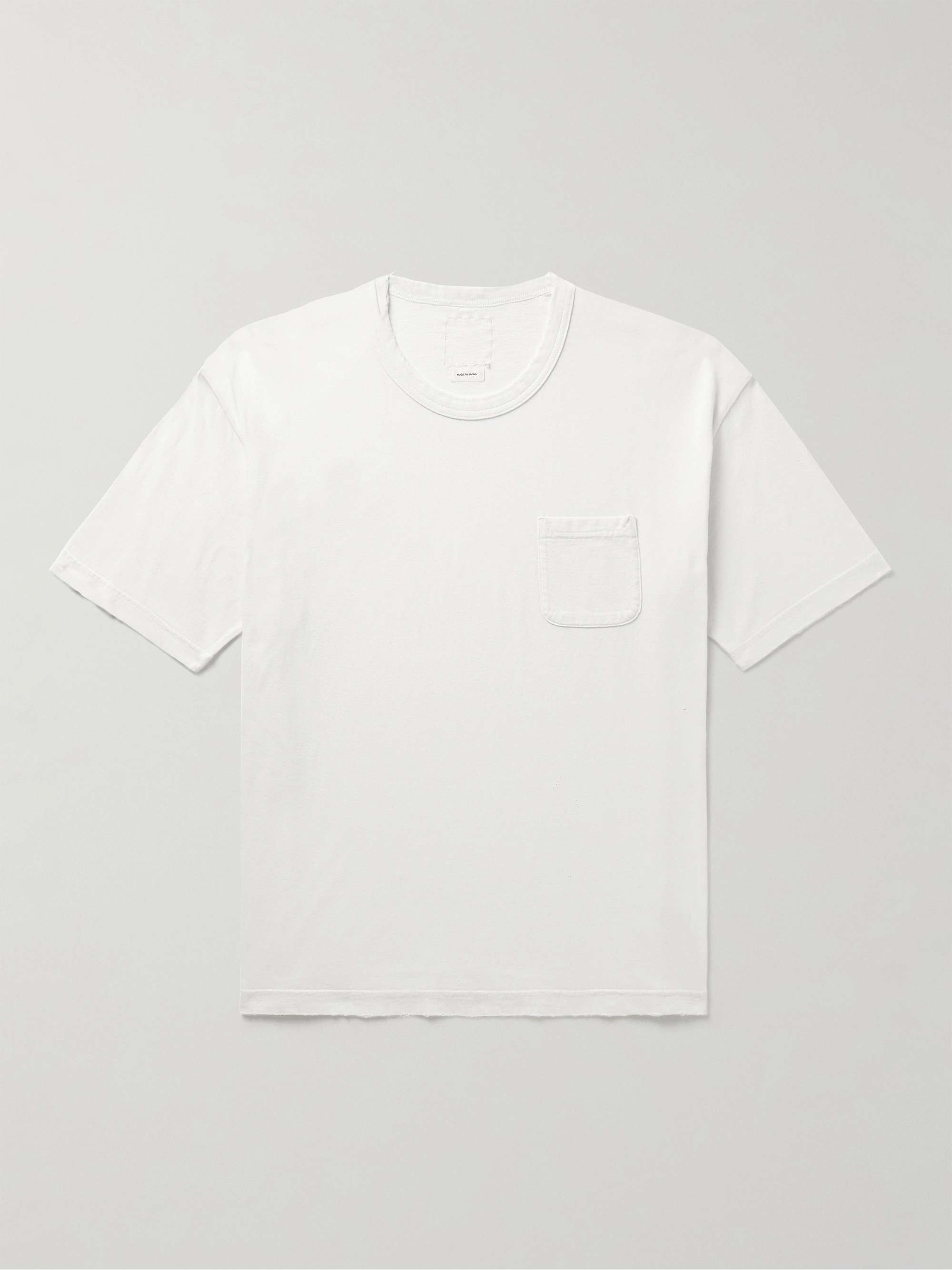 VISVIM Jumbo Distressed Cotton-Jersey T-Shirt for Men | MR PORTER