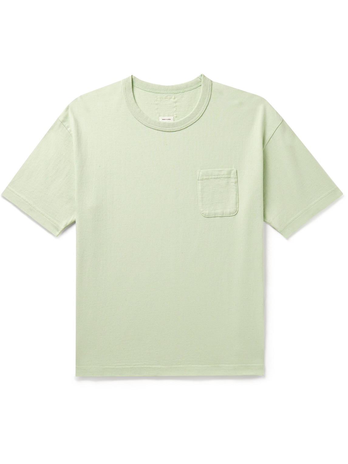 Visvim Jumbo Cotton And Cashmere-blend Jersey T-shirt In Green