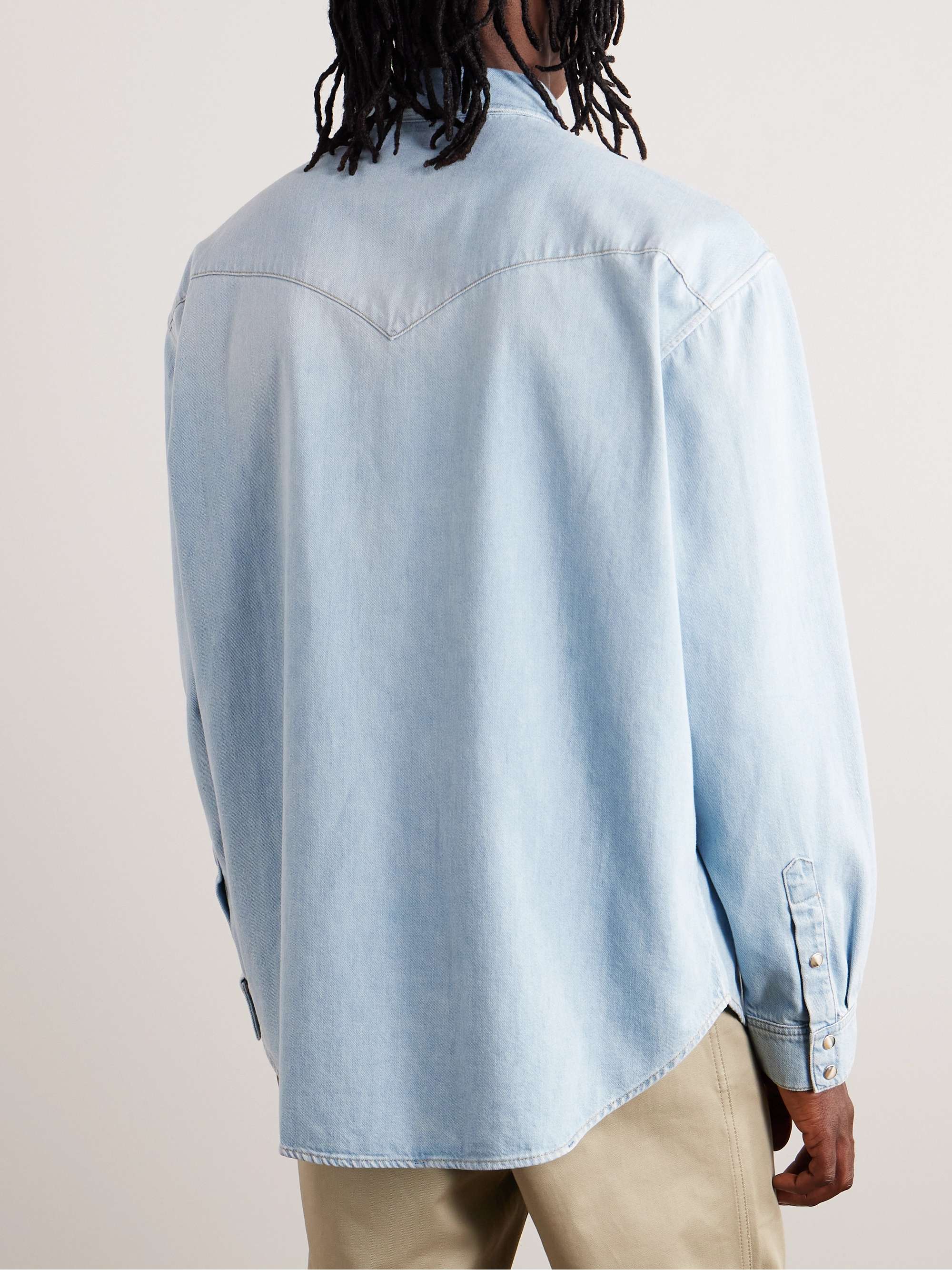 CELINE HOMME Denim Western Shirt for Men | MR PORTER