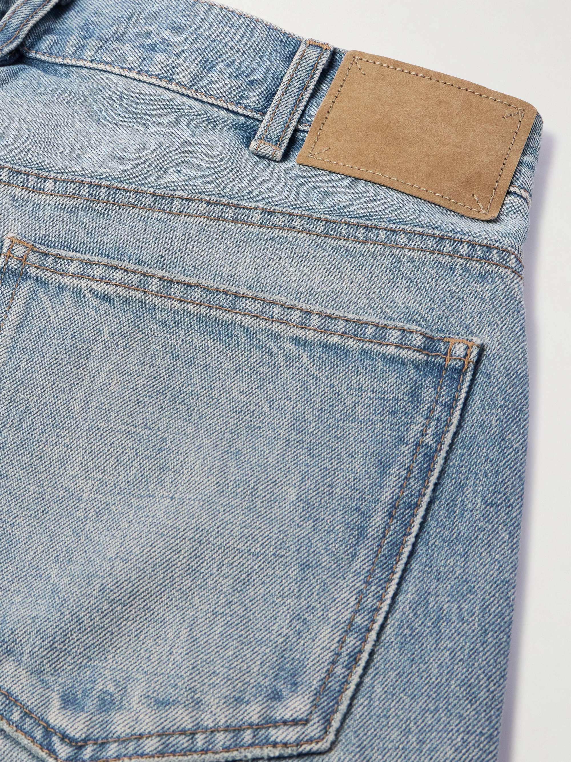 CELINE HOMME Wesley Straight-Leg Distressed Jeans