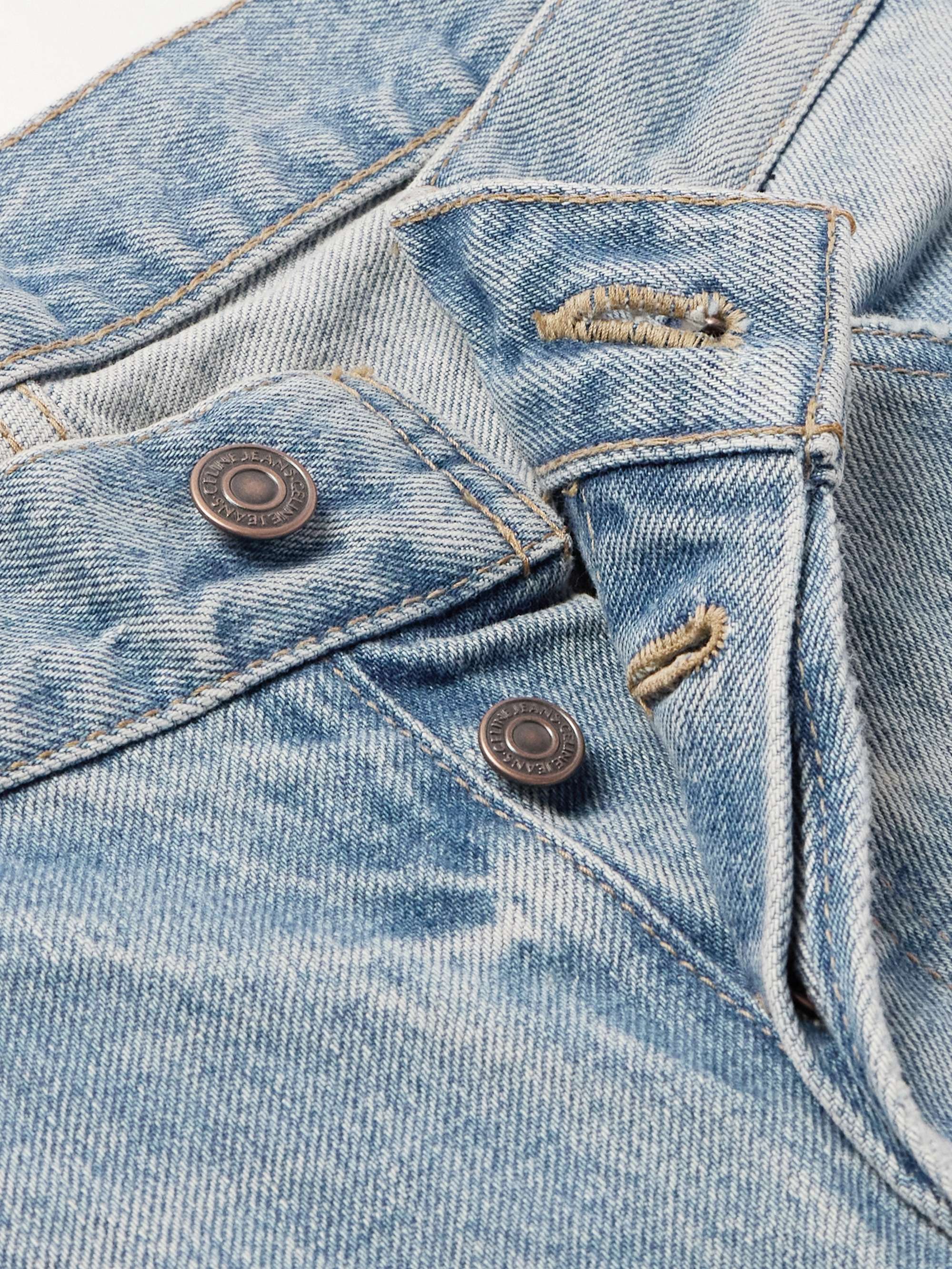 CELINE HOMME Wesley Straight-Leg Distressed Jeans