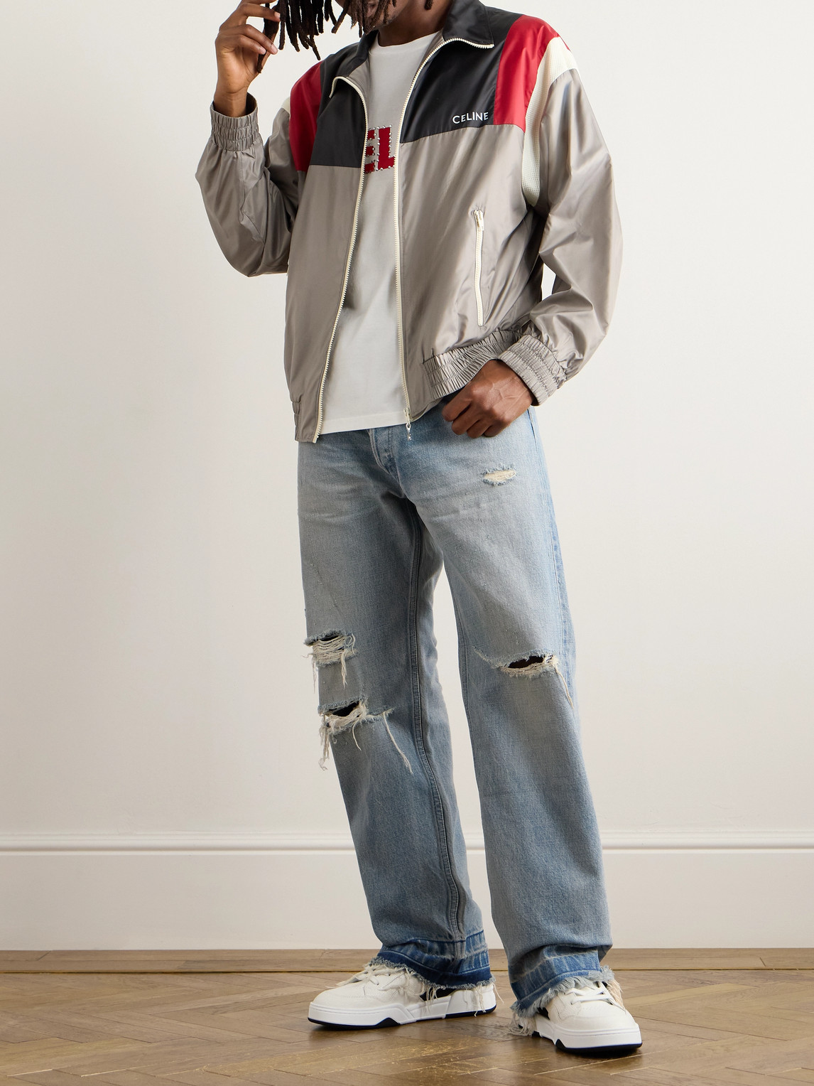 Wesley Straight-Leg Distressed Jeans — 2