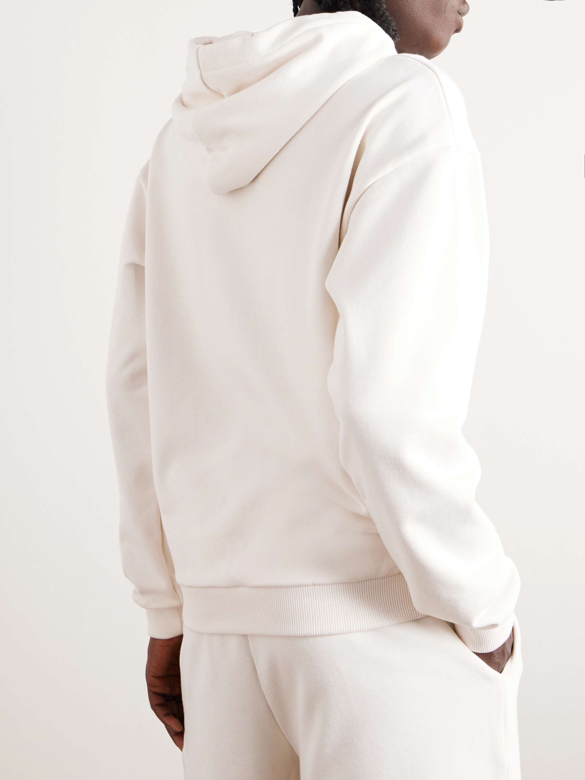 CELINE HOMME Logo-Print Cotton-Jersey Hoodie