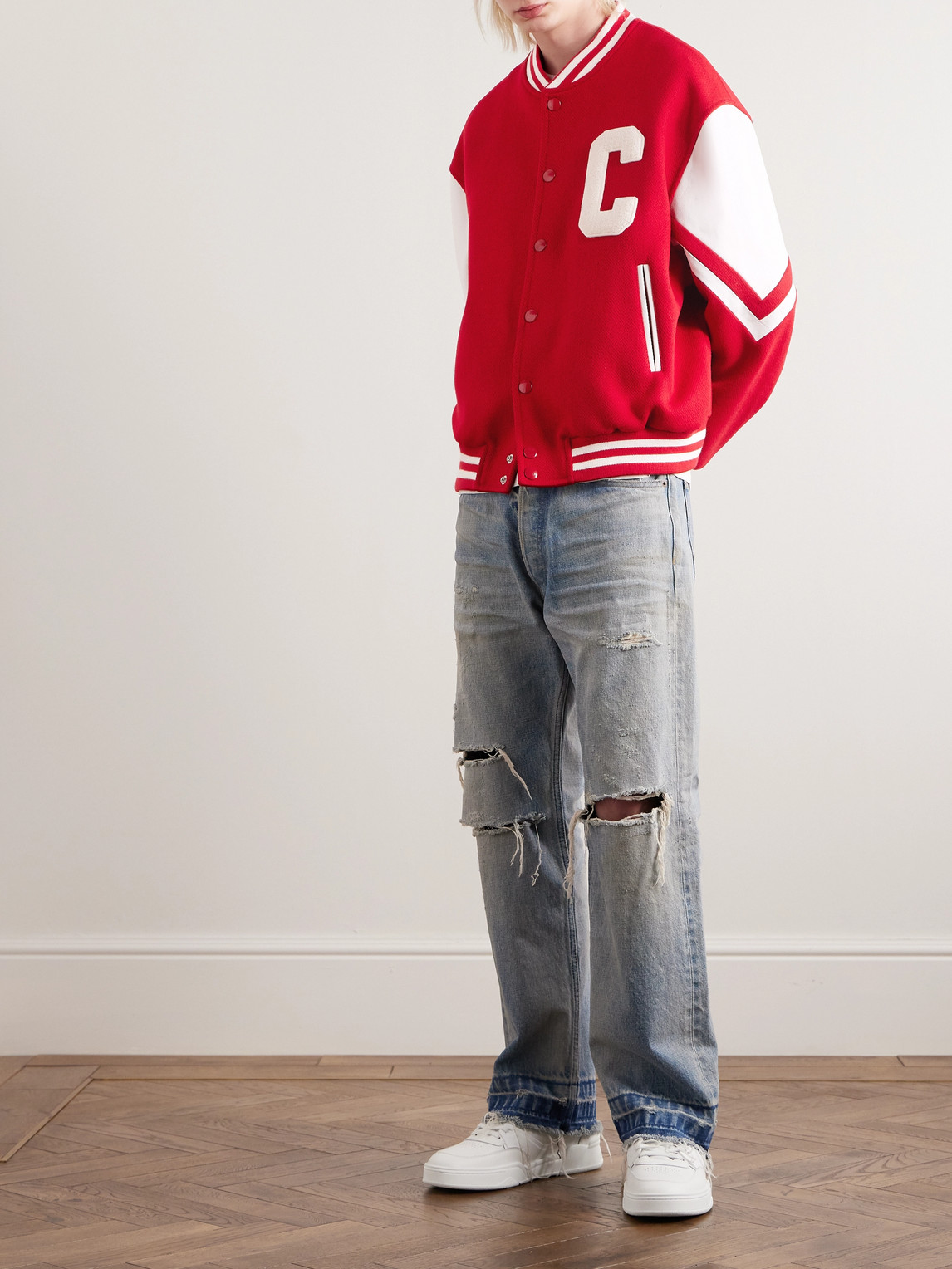 Jackson Logo-Appliquéd Wool-Blend Varsity Jacket — 2