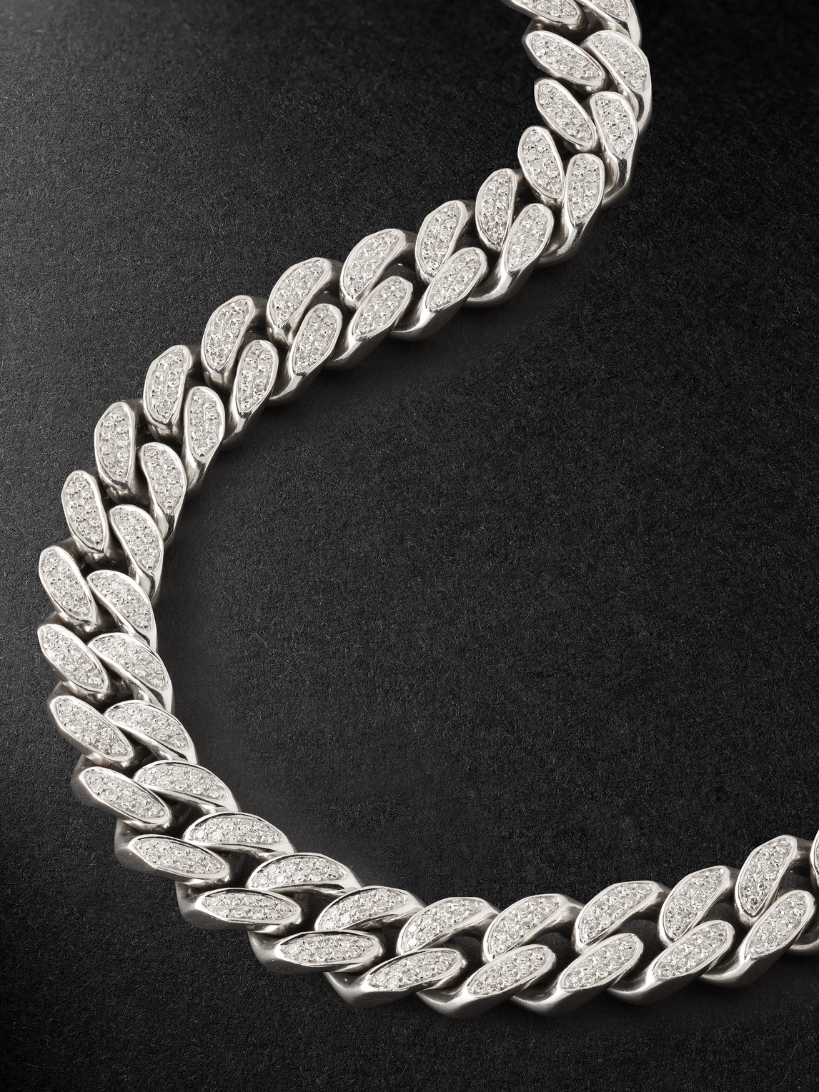 Shop Shay White Gold Diamond Necklace In Silver