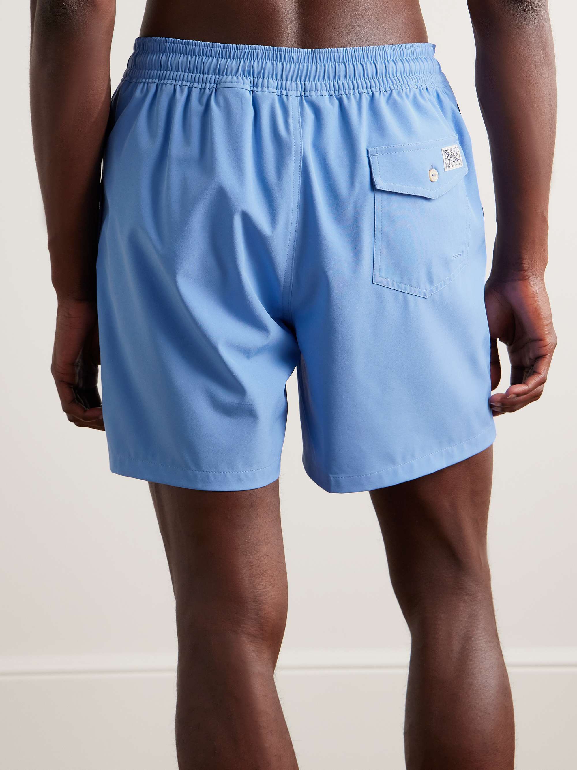 POLO RALPH LAUREN Traveler Straight-Leg Mid-Length Swim Shorts for Men ...