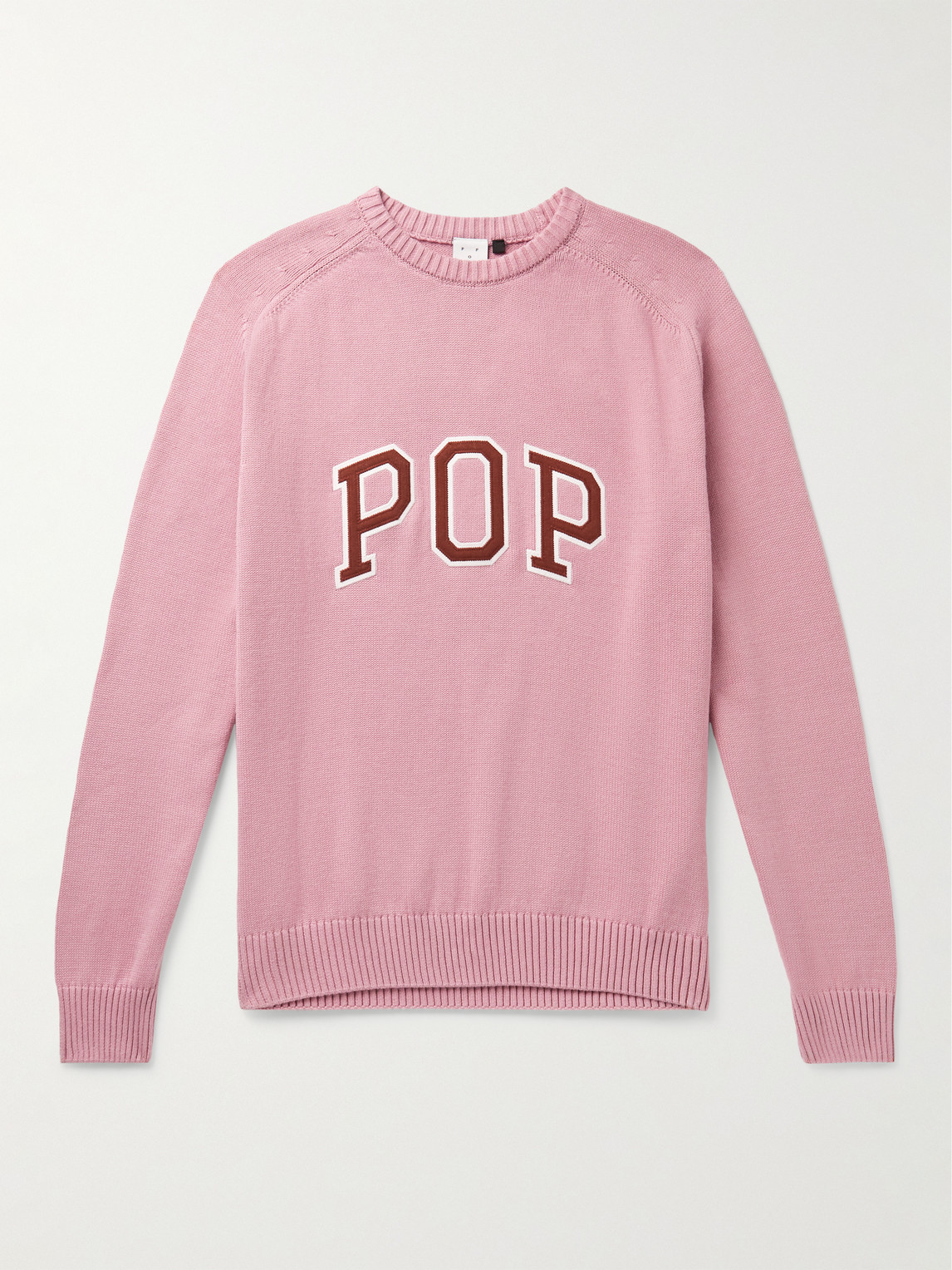 Pop Trading Company ARCH LOGO-APPLIQUÉD COTTON SWEATER