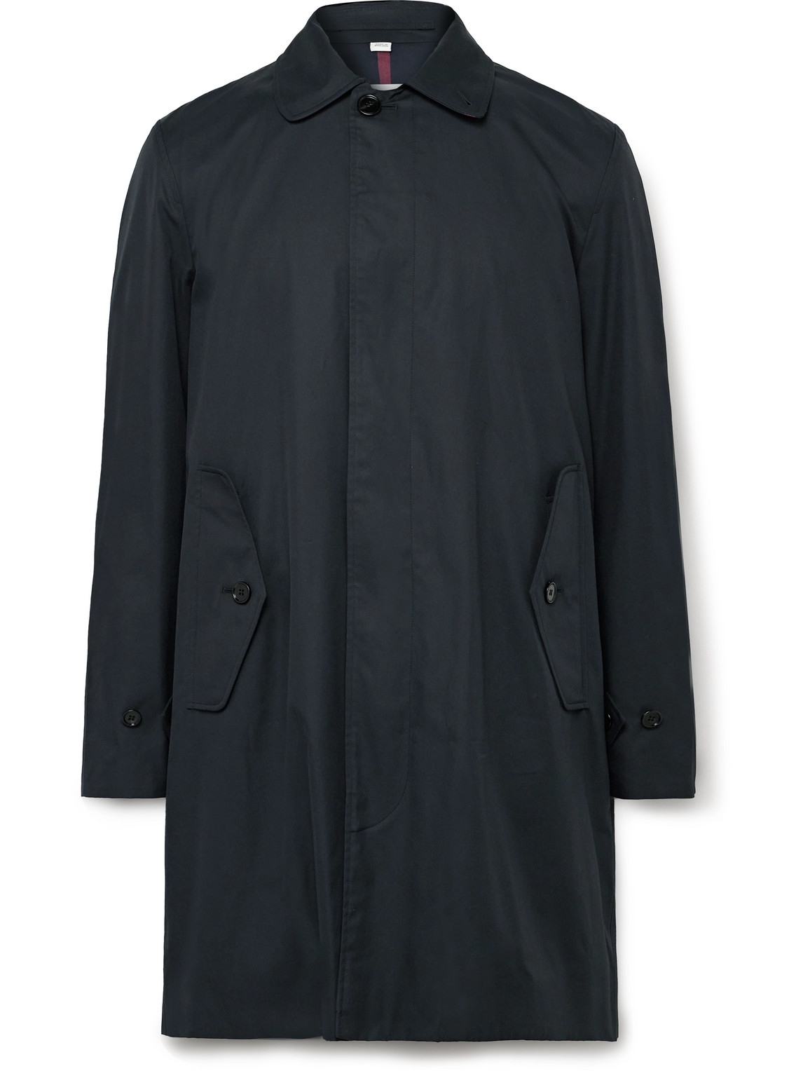 Burberry Cotton-gabardine Car Coat In Blue