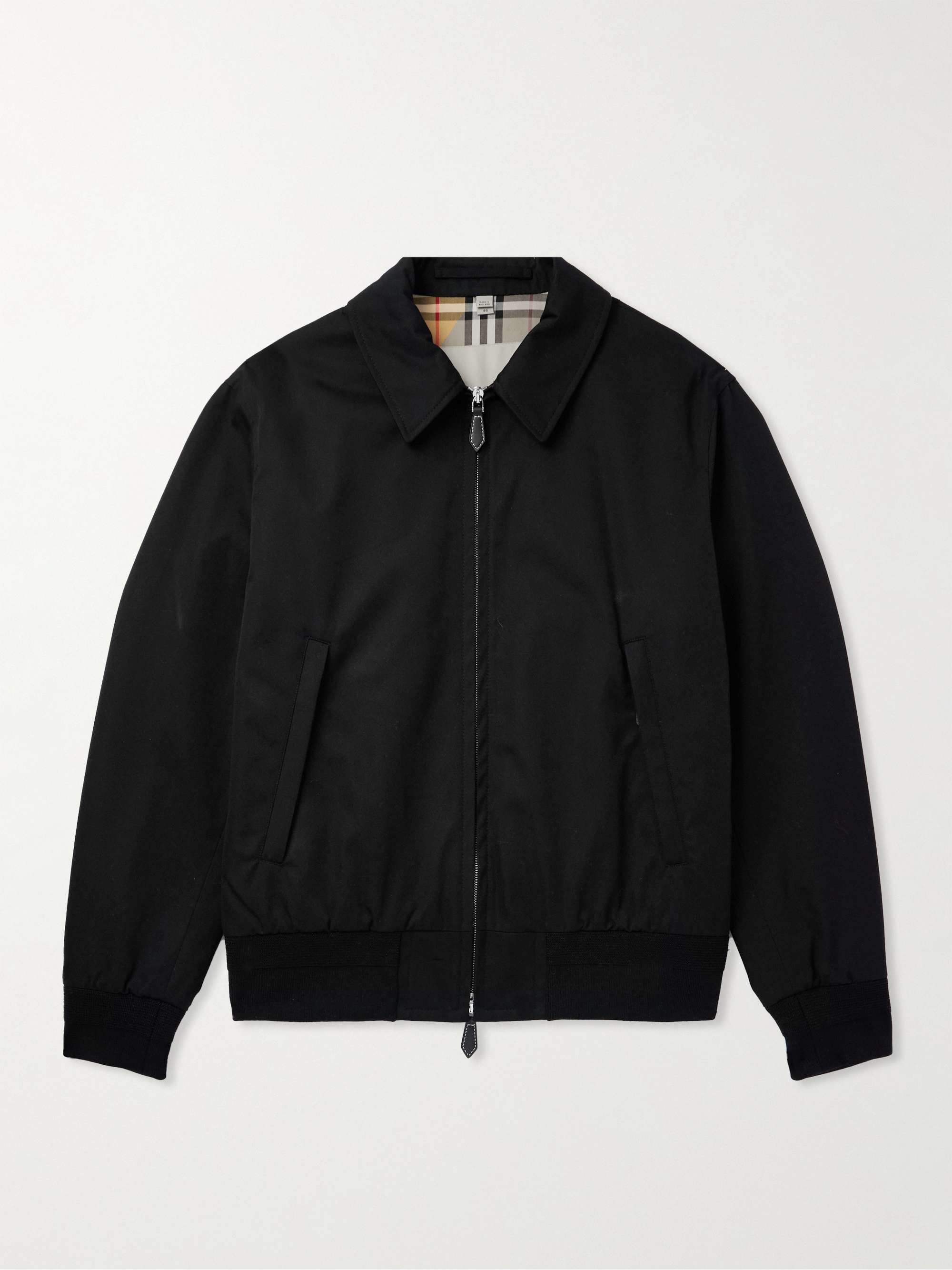 BURBERRY Cotton-Twill Bomber Jacket for Men | MR PORTER