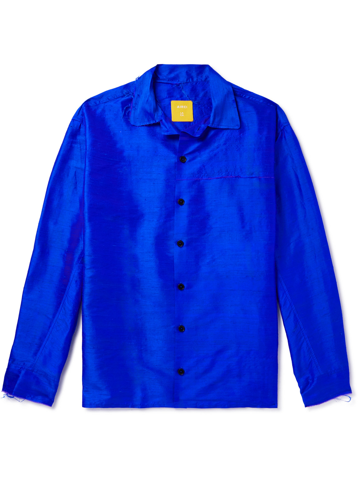 AIREI - Khadi Silk Shirt - Men - Blue - S