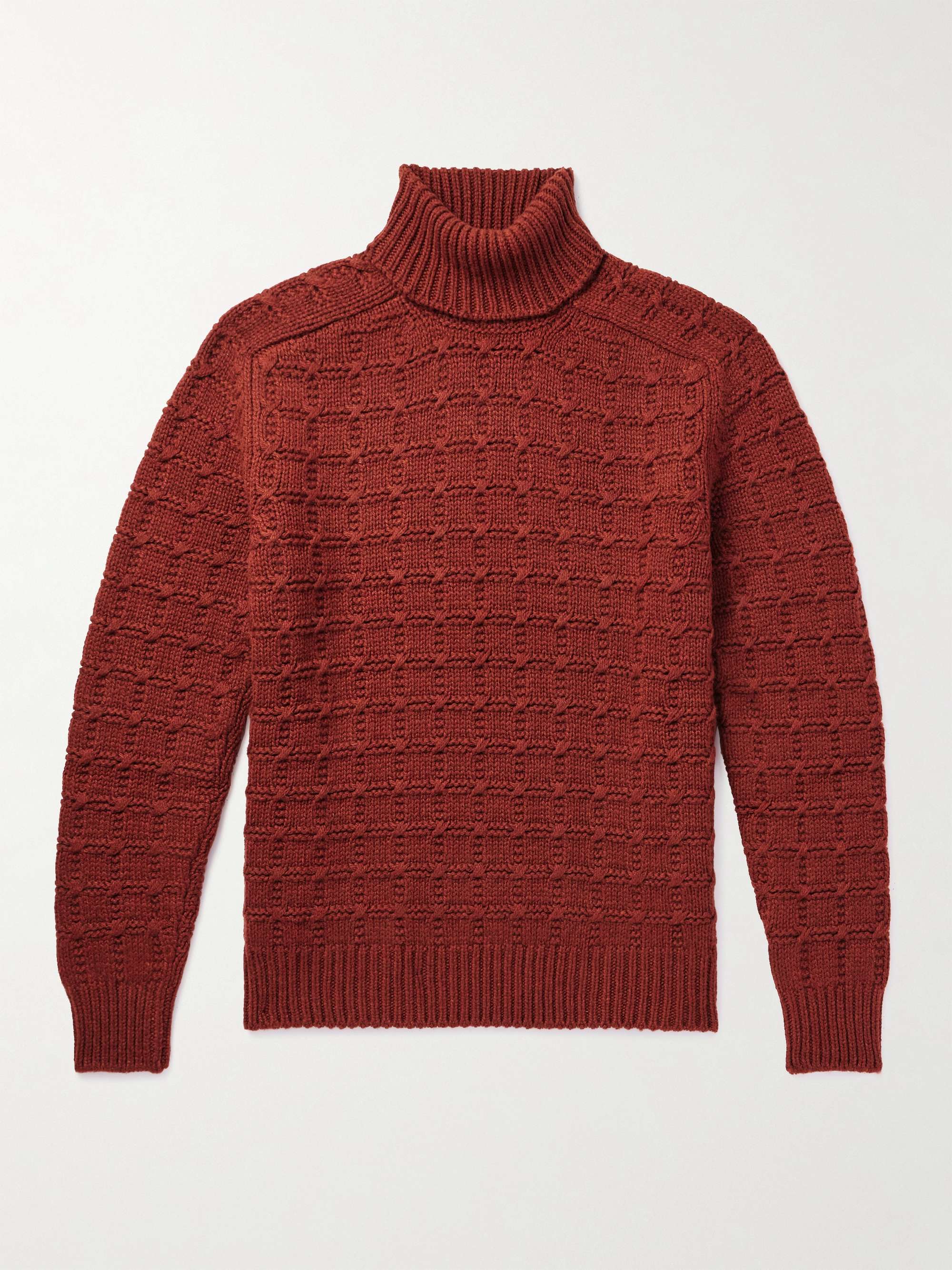 ZEGNA Cable-Knit Cashmere Rollneck Sweater for Men | MR PORTER