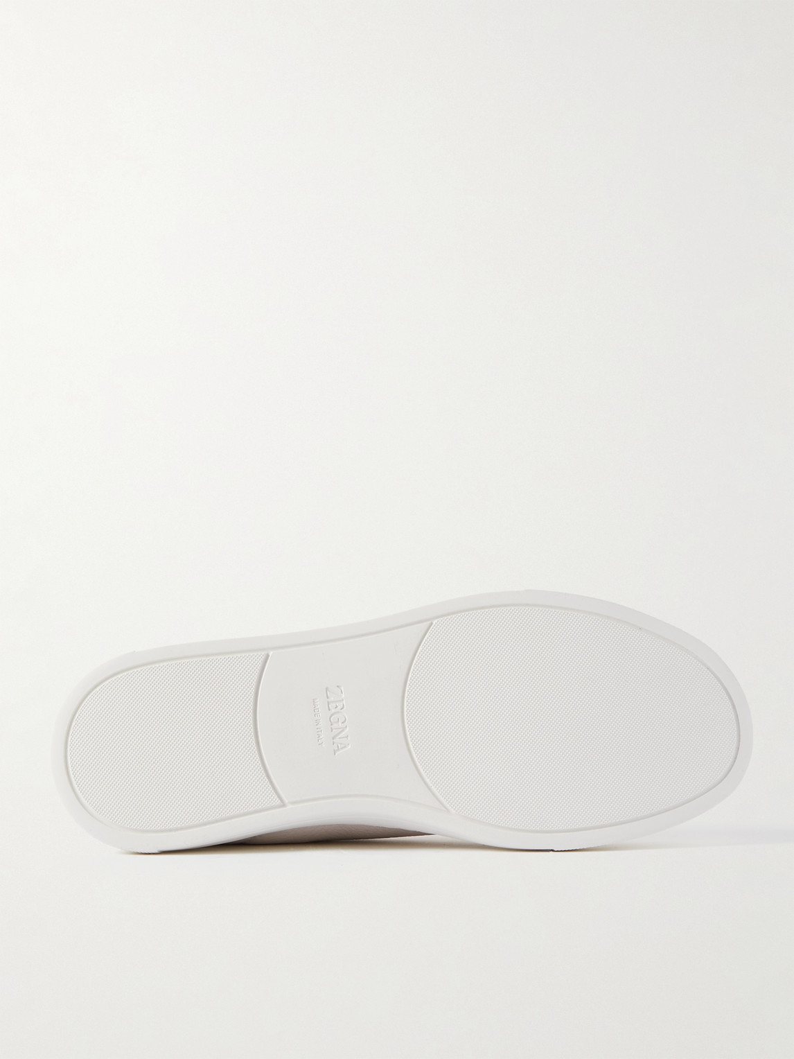 Shop Zegna Triple Stitch™ Shearling-lined Leather Sneakers In White