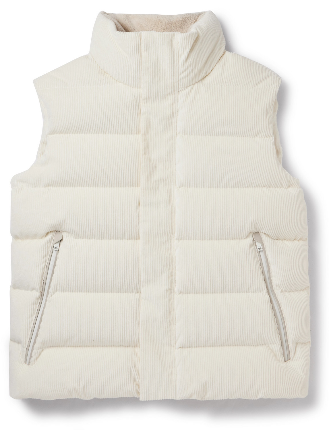 Quilted Cotton-Blend Corduroy Down Gilet