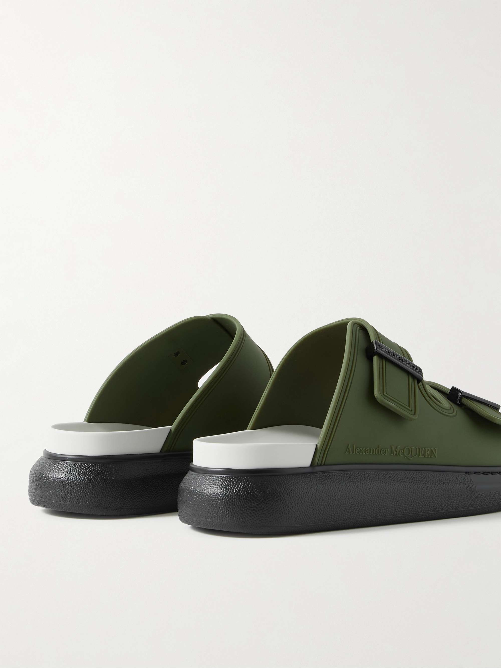 ALEXANDER MCQUEEN Rubber Exagerrated-Sole Slides