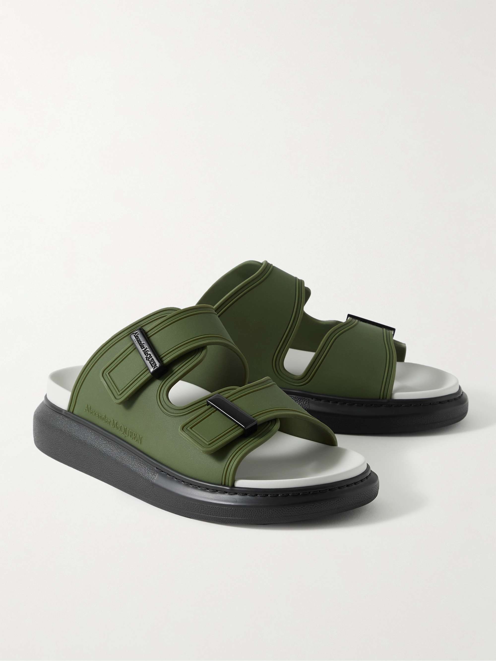ALEXANDER MCQUEEN Rubber Exagerrated-Sole Slides