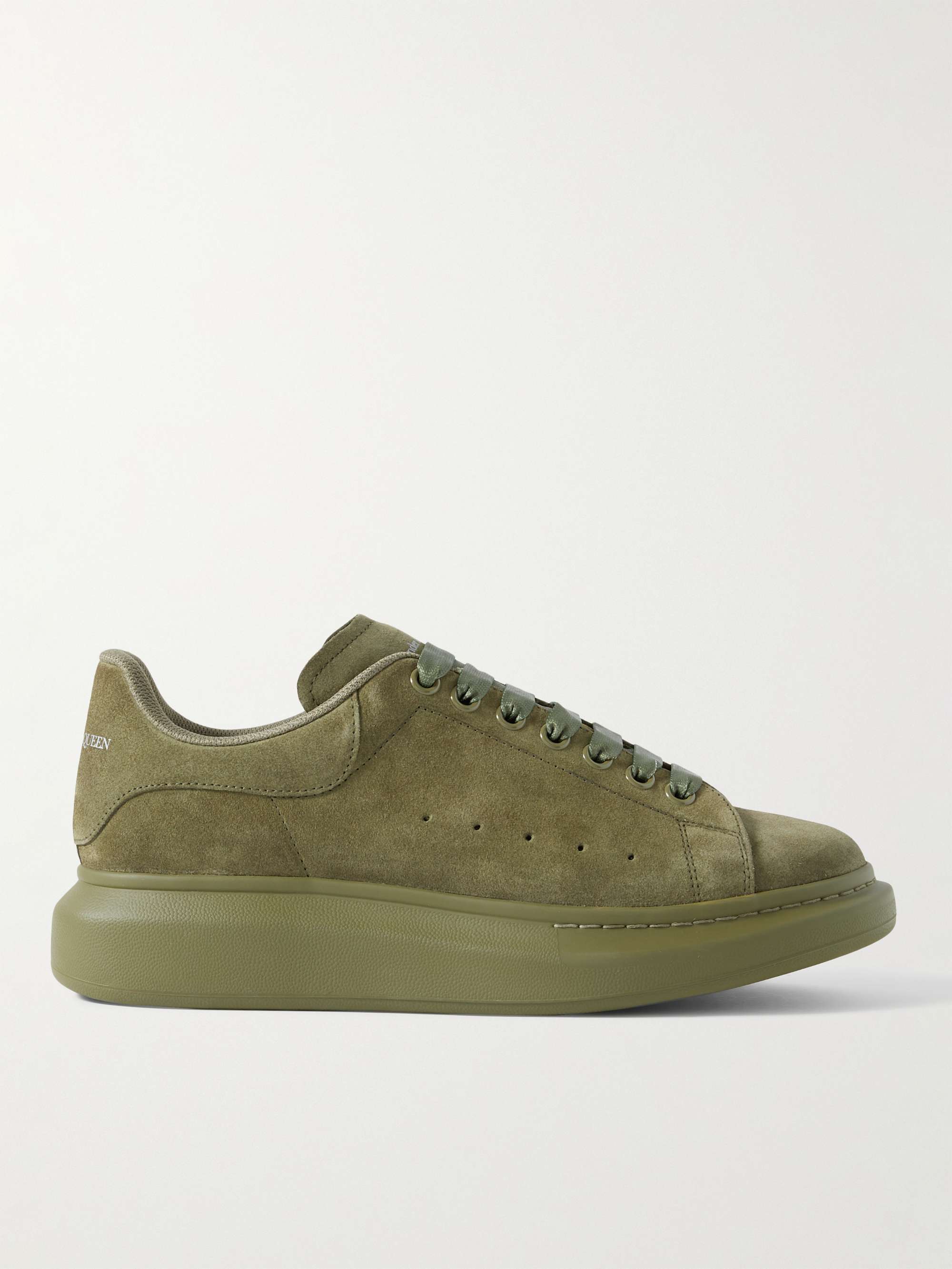 ALEXANDER MCQUEEN Exaggerated-Sole Suede Sneakers for Men | MR PORTER