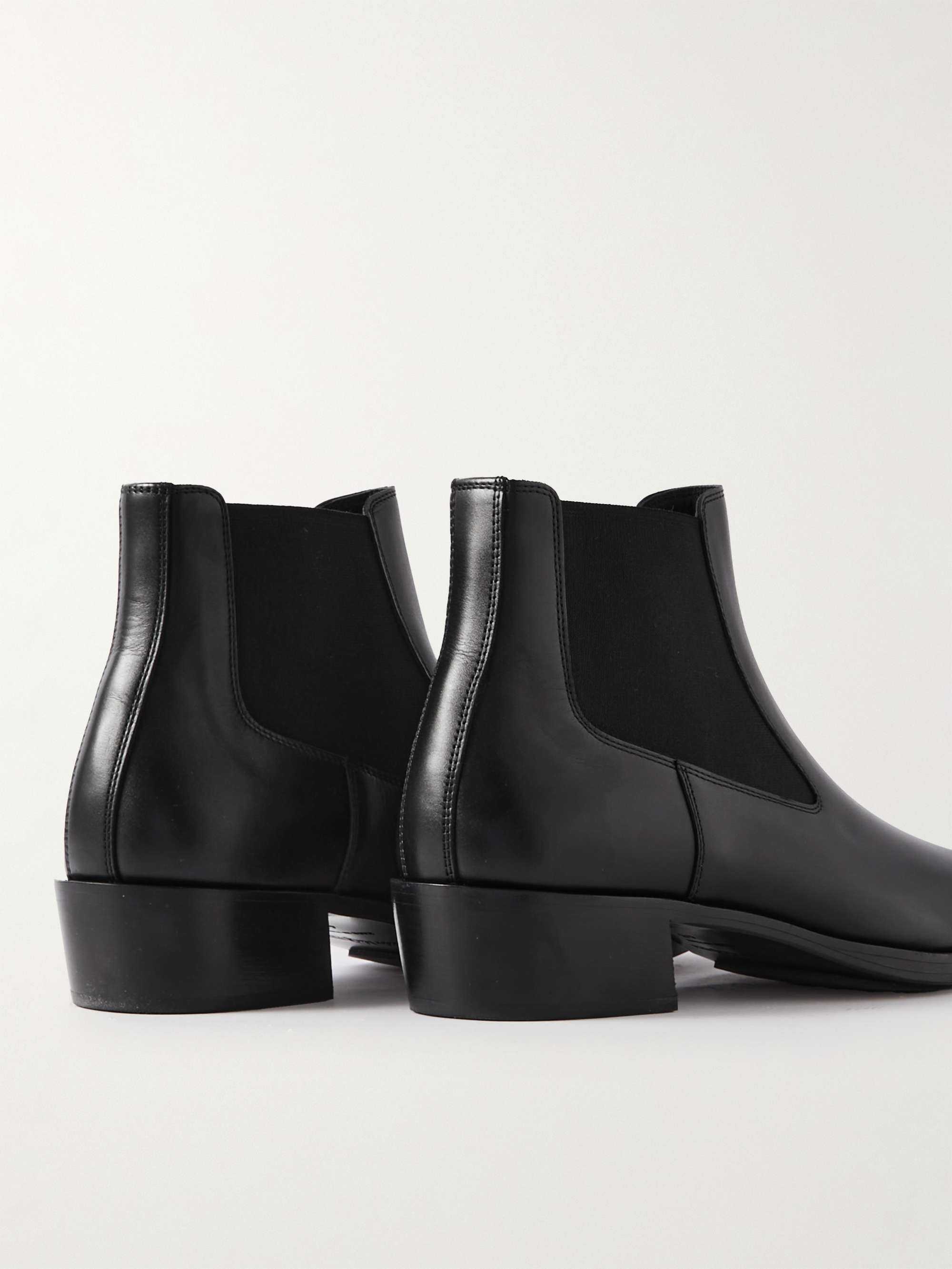 ALEXANDER MCQUEEN Embellished Leather Chelsea Boots