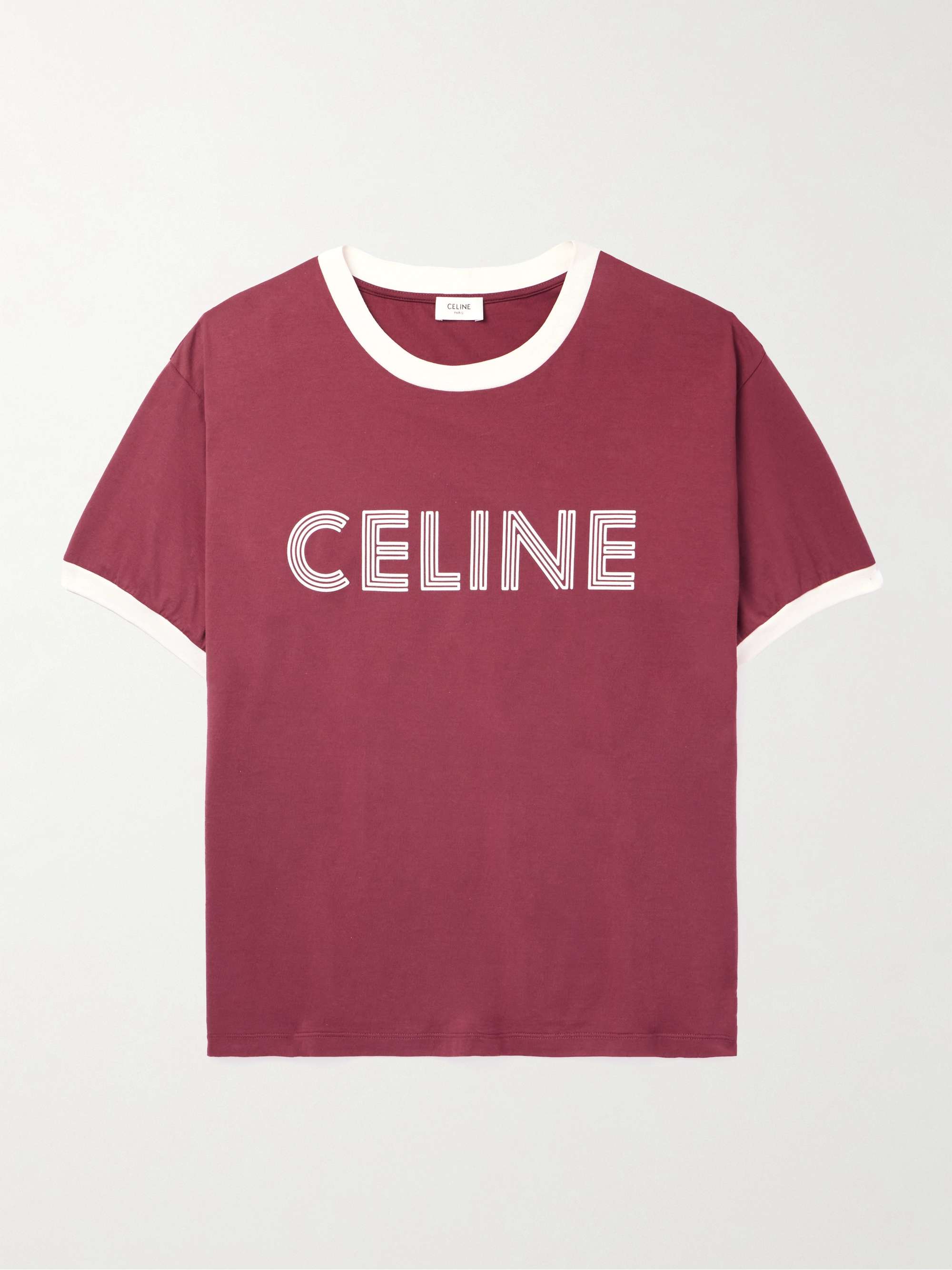 CELINE HOMME Slim-Fit Logo-Print Cotton-Jersey T-Shirt for Men | MR PORTER
