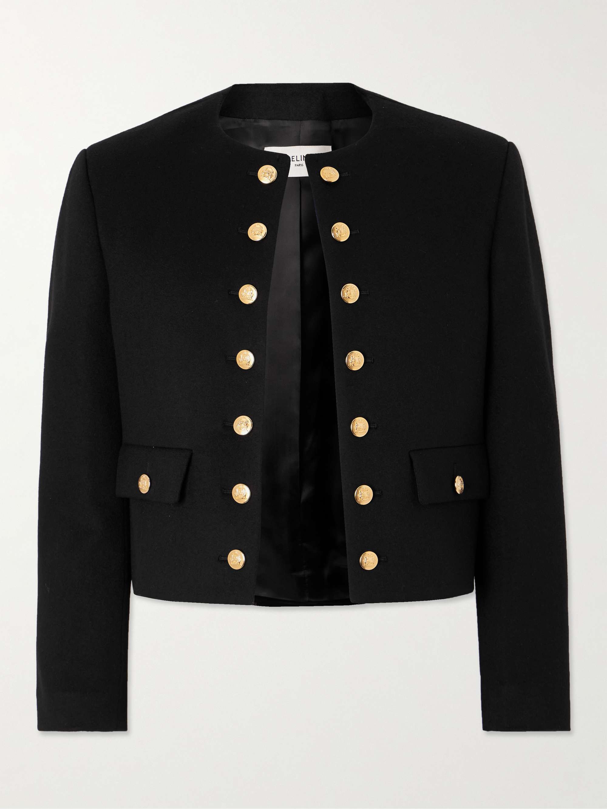 CELINE HOMME Slim-Fit Cropped Wool Coat for Men | MR PORTER