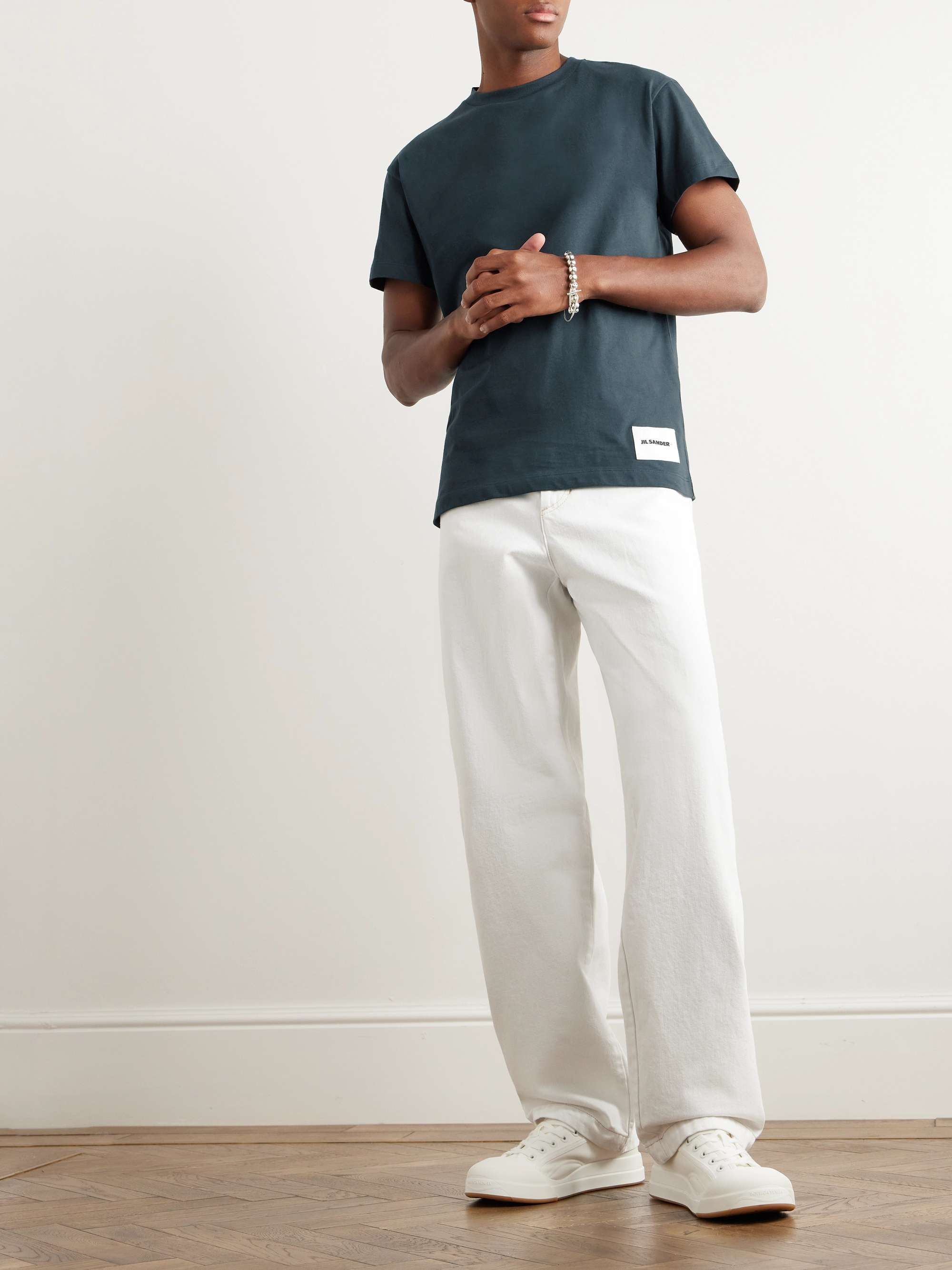 JIL SANDER Set of Three Organic Cotton-Jersey T-Shirts for