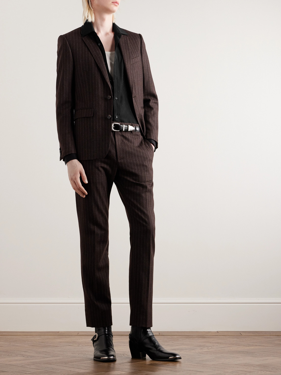 Silk-Satin Jacquard Shirt — 2