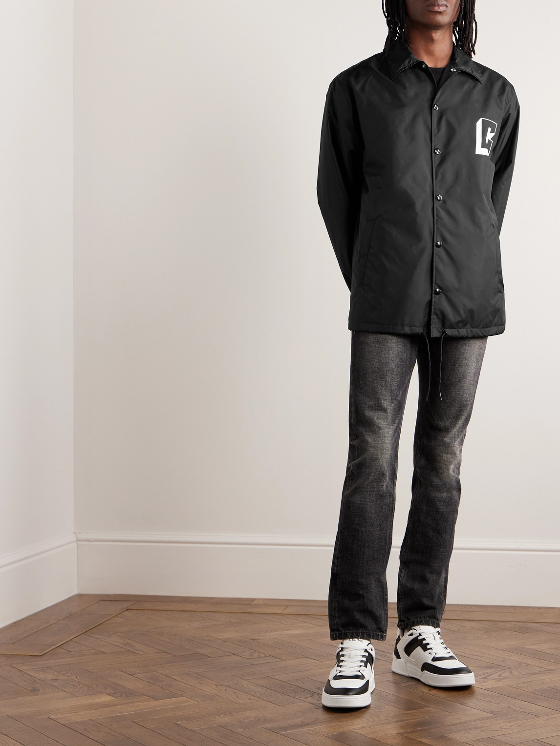 Logo-Print Shell Jacket — 2