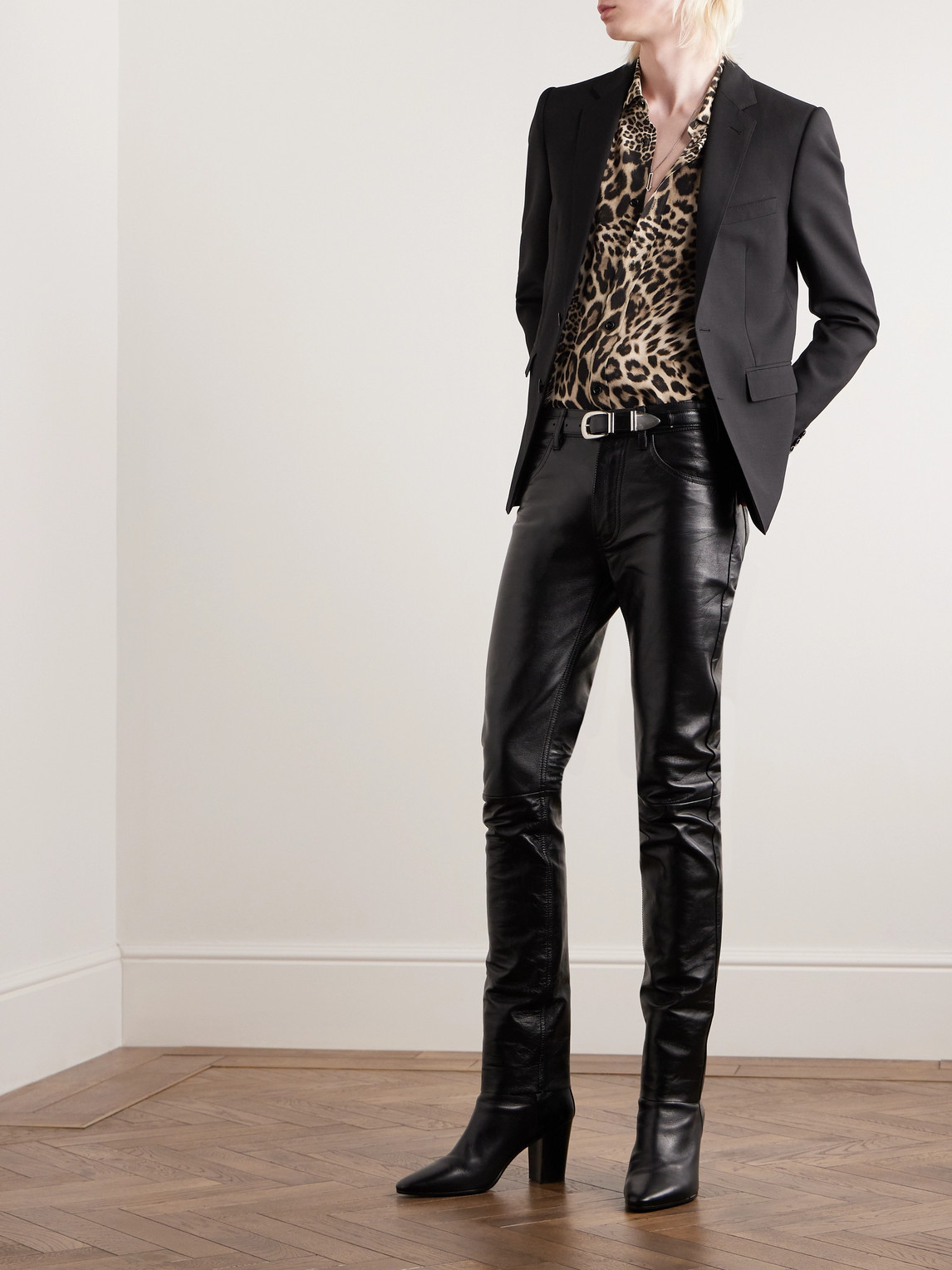 Leopard-Print Silk Crepe de Chine Shirt — 2