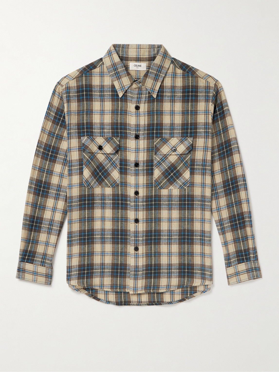 Plaid Cotton-Flannel Shirt