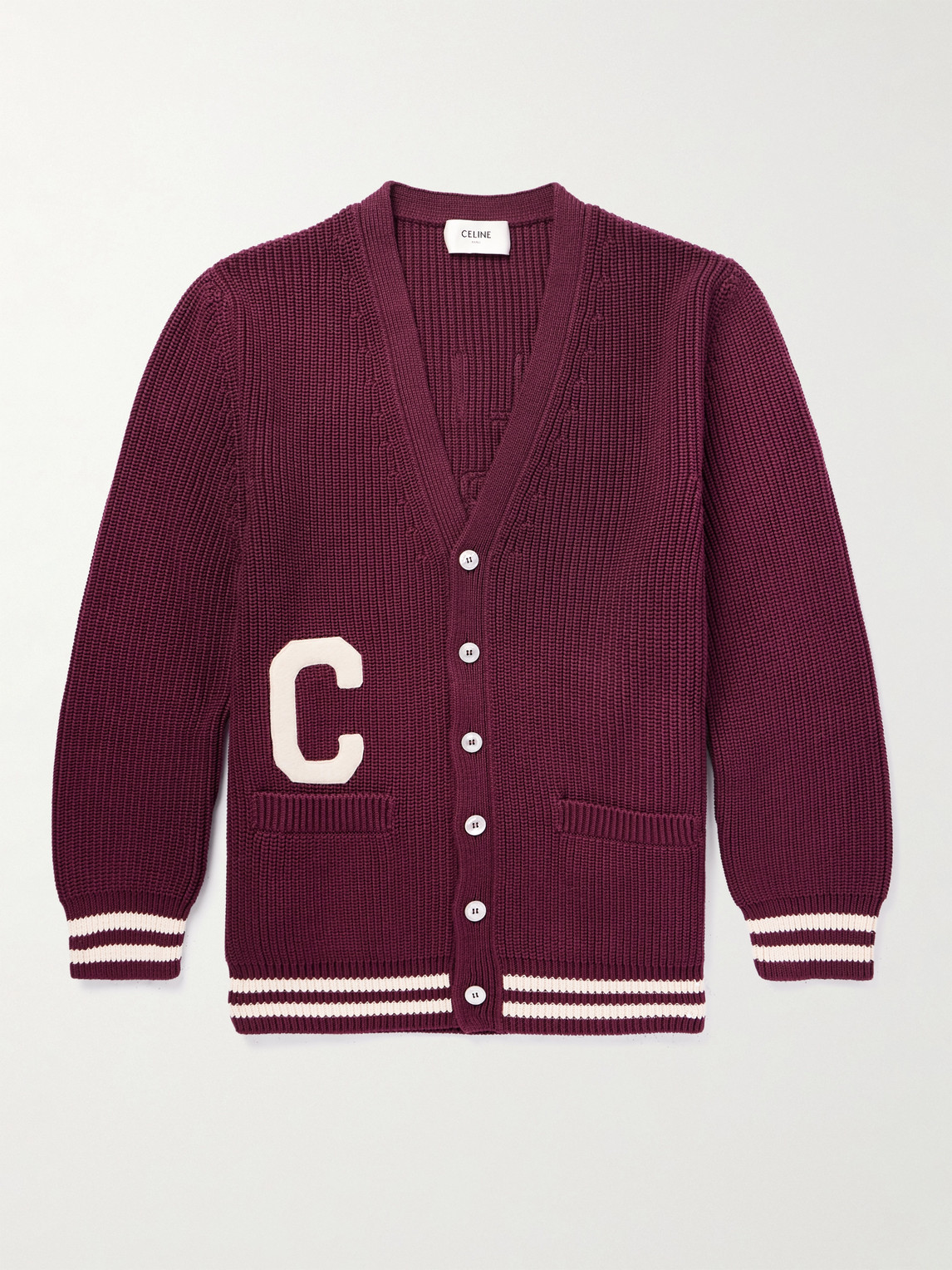 Logo-Appliquéd Cotton Cardigan
