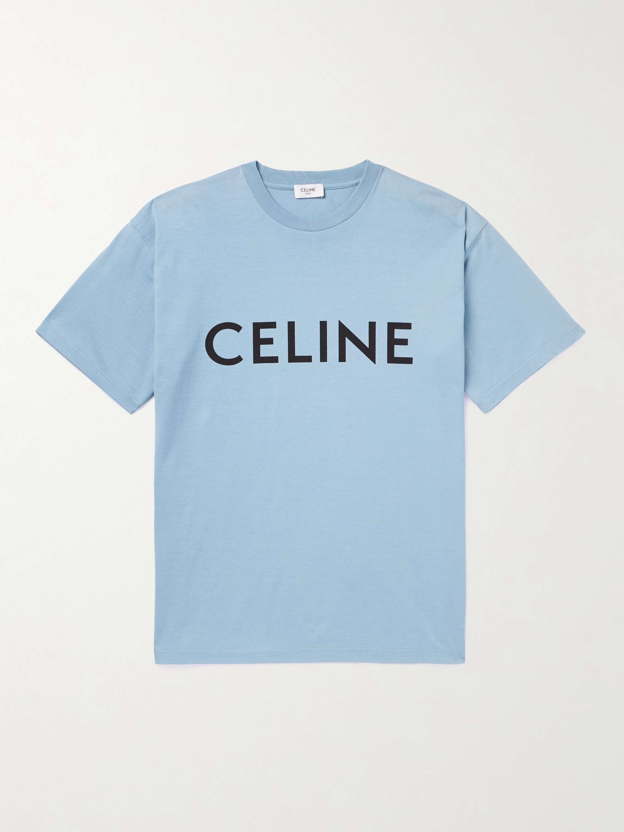 CELINE HOMME Logo-Print Cotton-Jersey T-Shirt for Men | MR PORTER