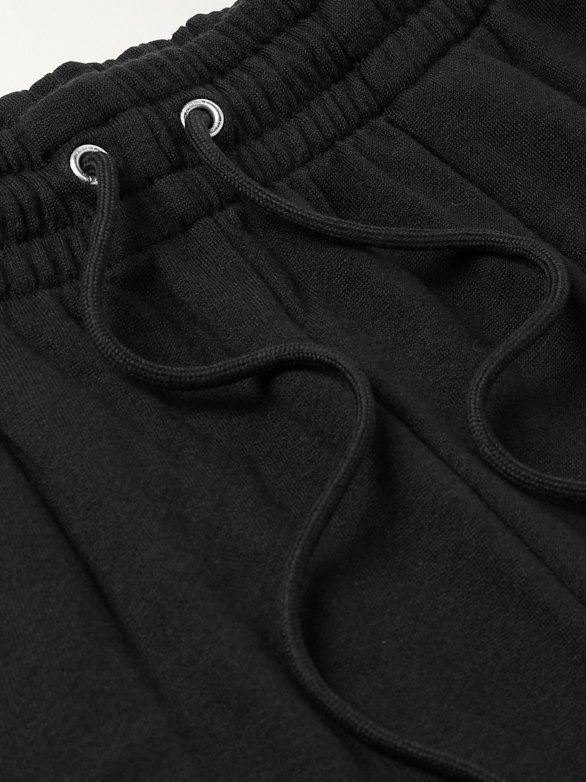 Celine Tapered Cotton And Cashmere-blend Jersey Sweatpants In Black