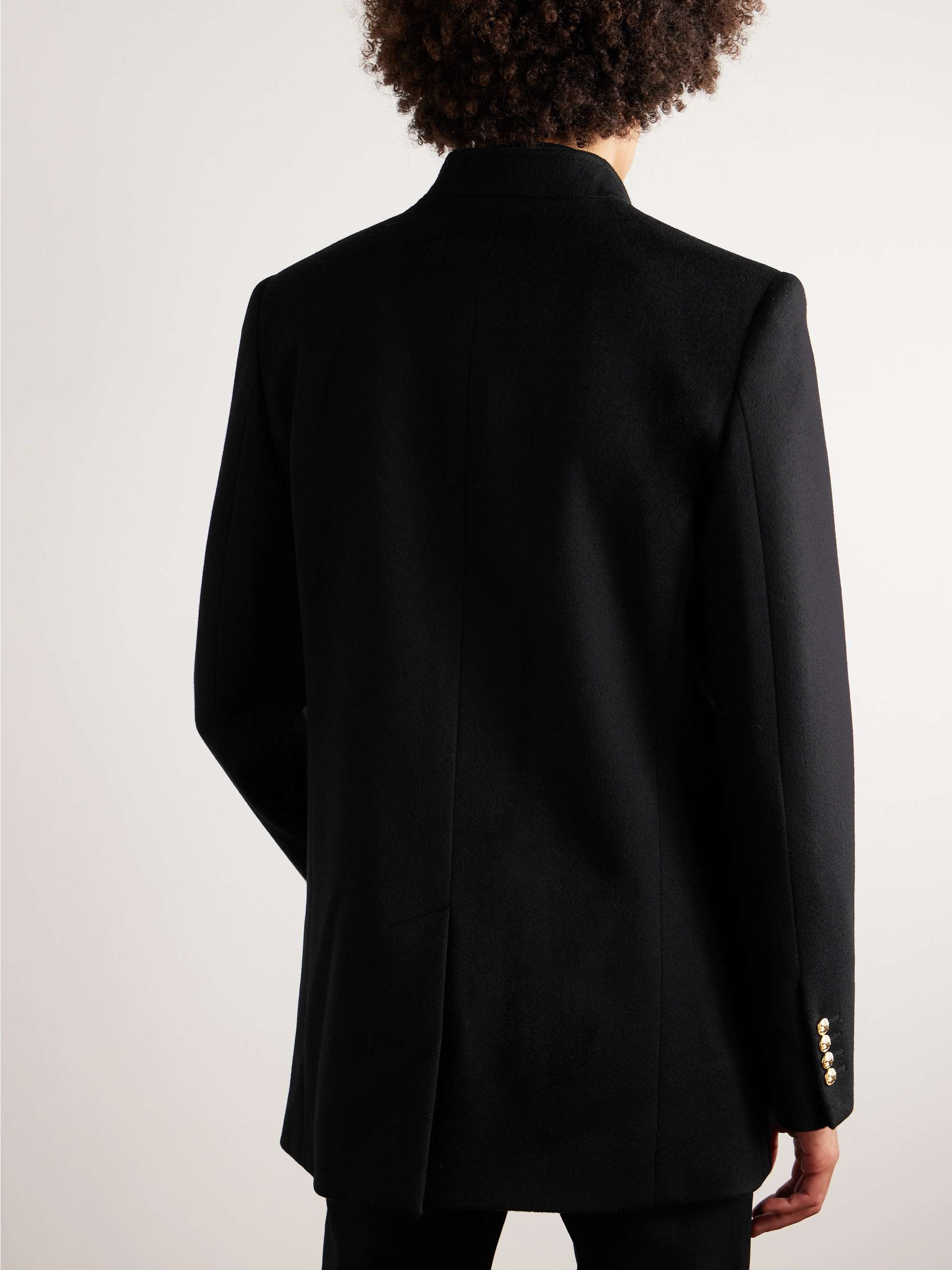 CELINE HOMME Double-Breasted Virgin Wool Coat for Men | MR PORTER