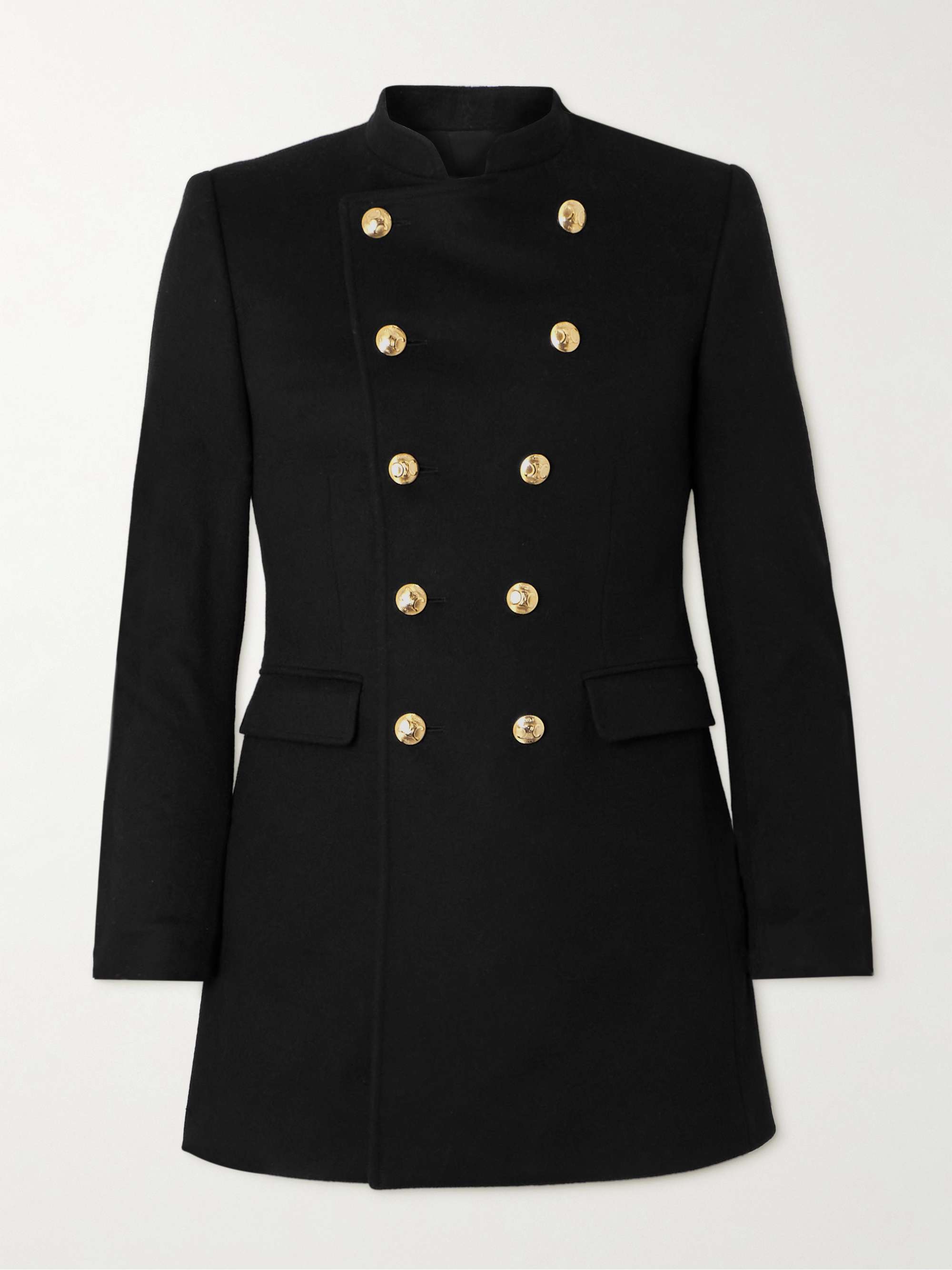 CELINE HOMME Double-Breasted Virgin Wool Coat for Men | MR PORTER