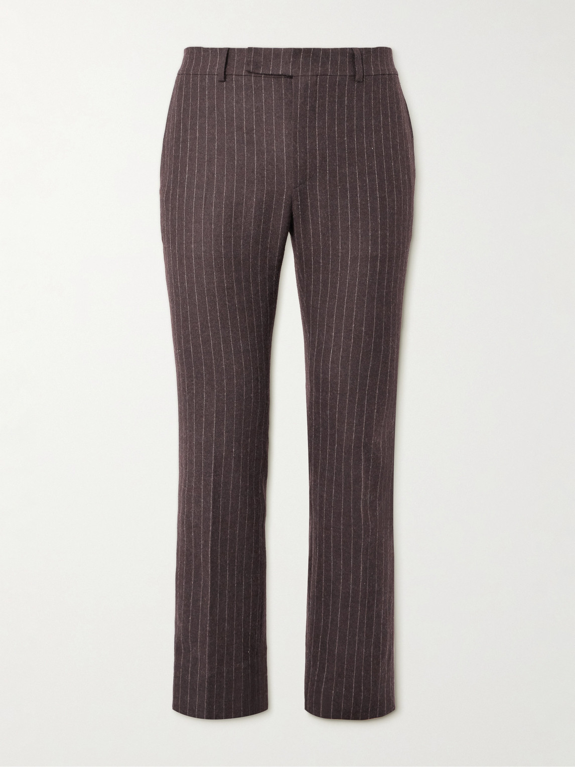Slim-Fit Pinstriped Wool Suit Trousers
