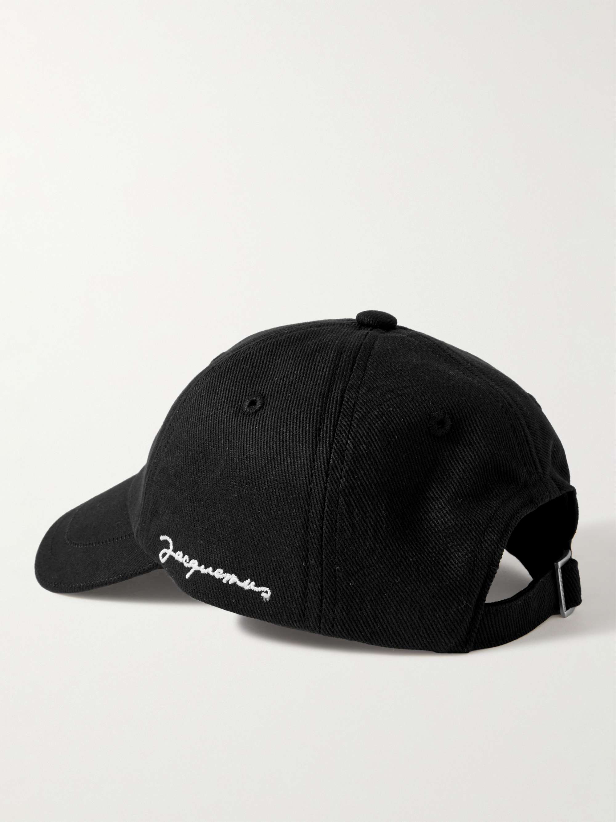 JACQUEMUS Logo-Embroidered Cotton-Canvas Baseball Cap for Men | MR PORTER