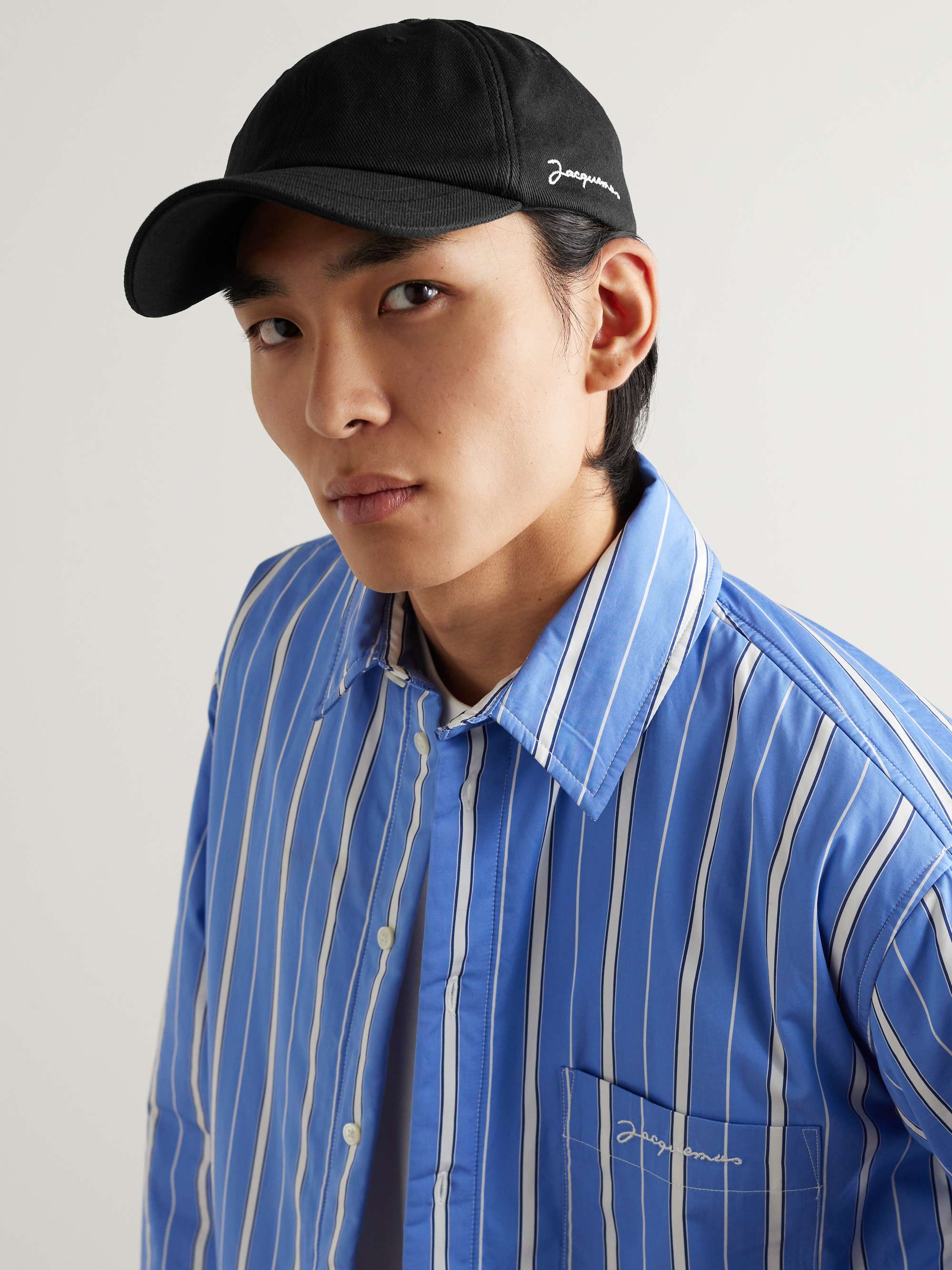 JACQUEMUS Logo-Embroidered Cotton-Canvas Baseball Cap for Men | MR PORTER