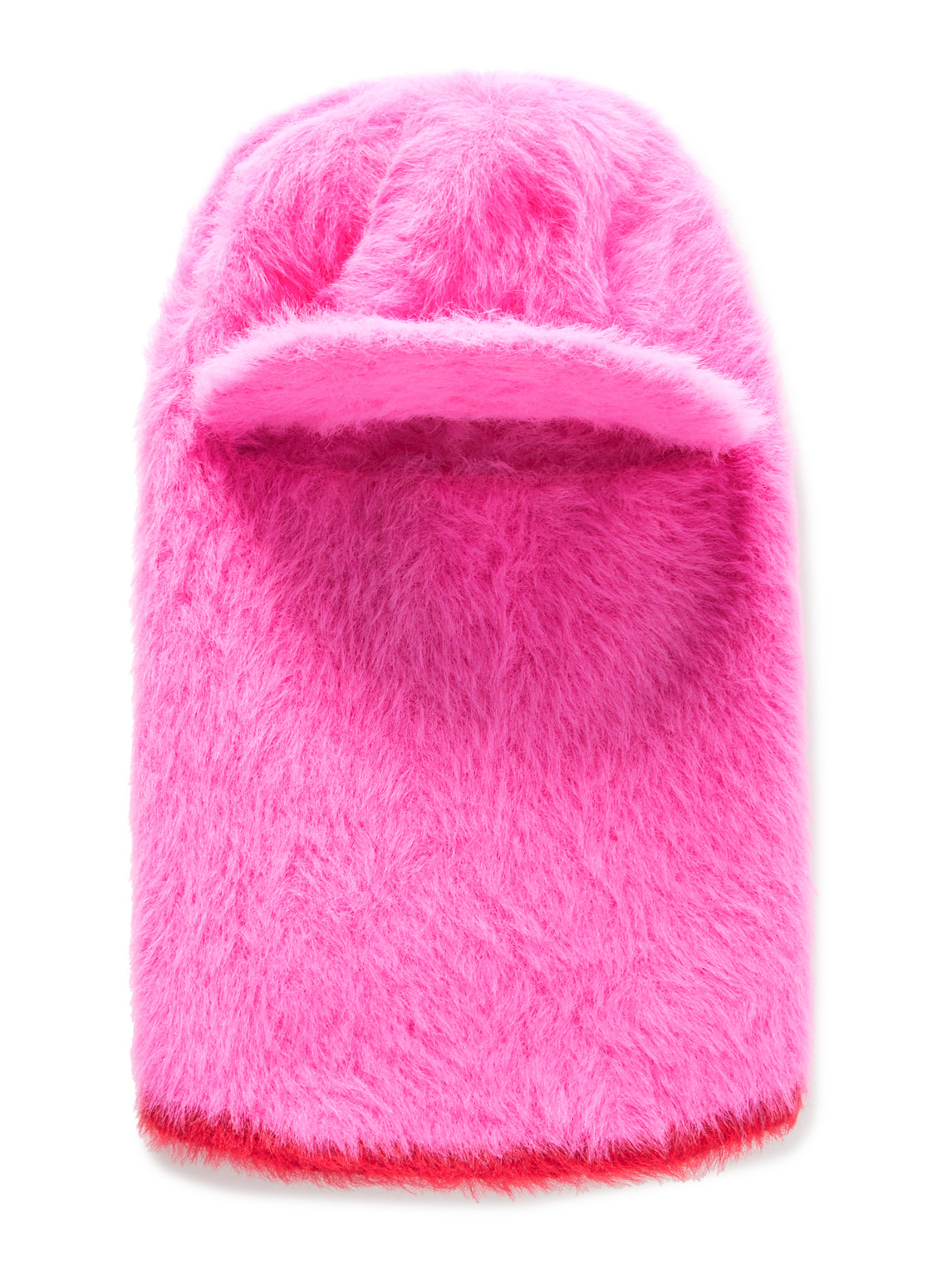 Jacquemus La Cagoule Casquette Plush Balaclava Hat In Pink