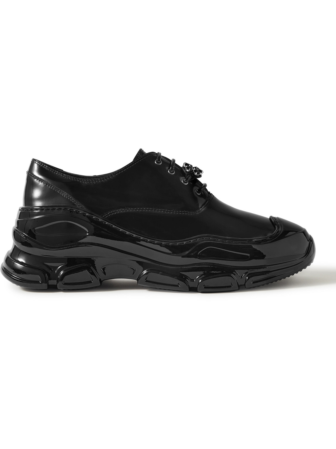 SIMONE ROCHA EMBELLISHED PATENT-LEATHER BROGUES