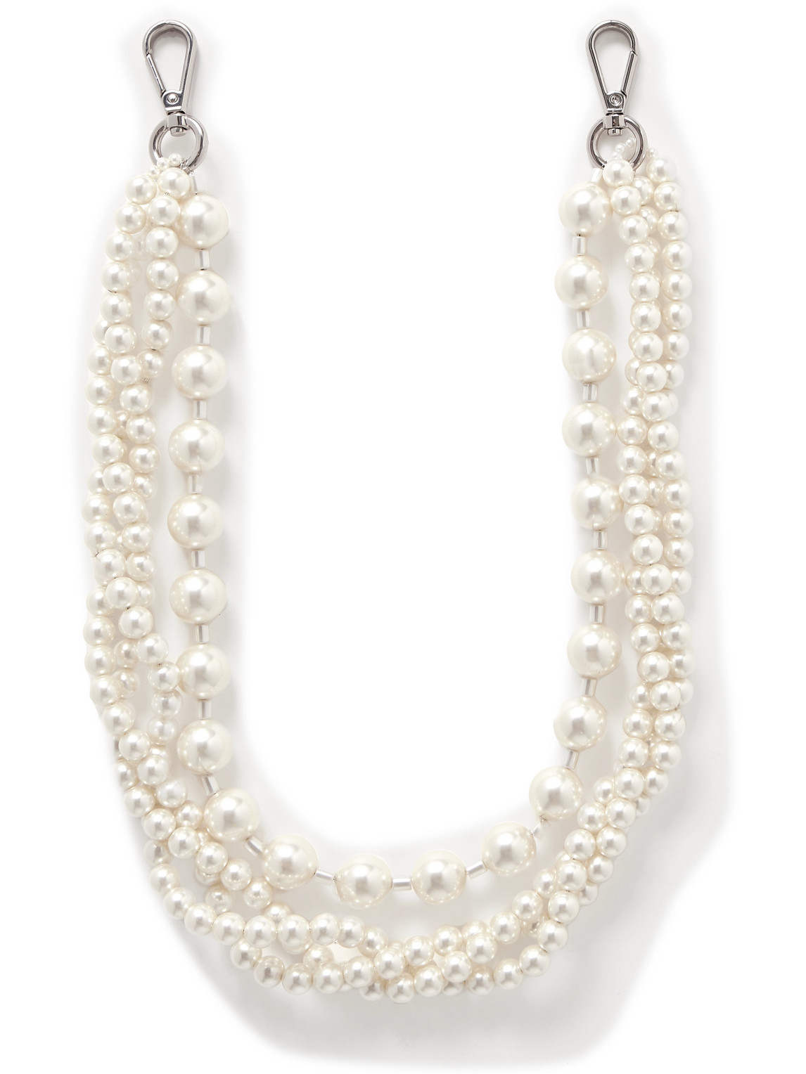 Simone Rocha Layered Faux-pearl Necklace In Neutrals