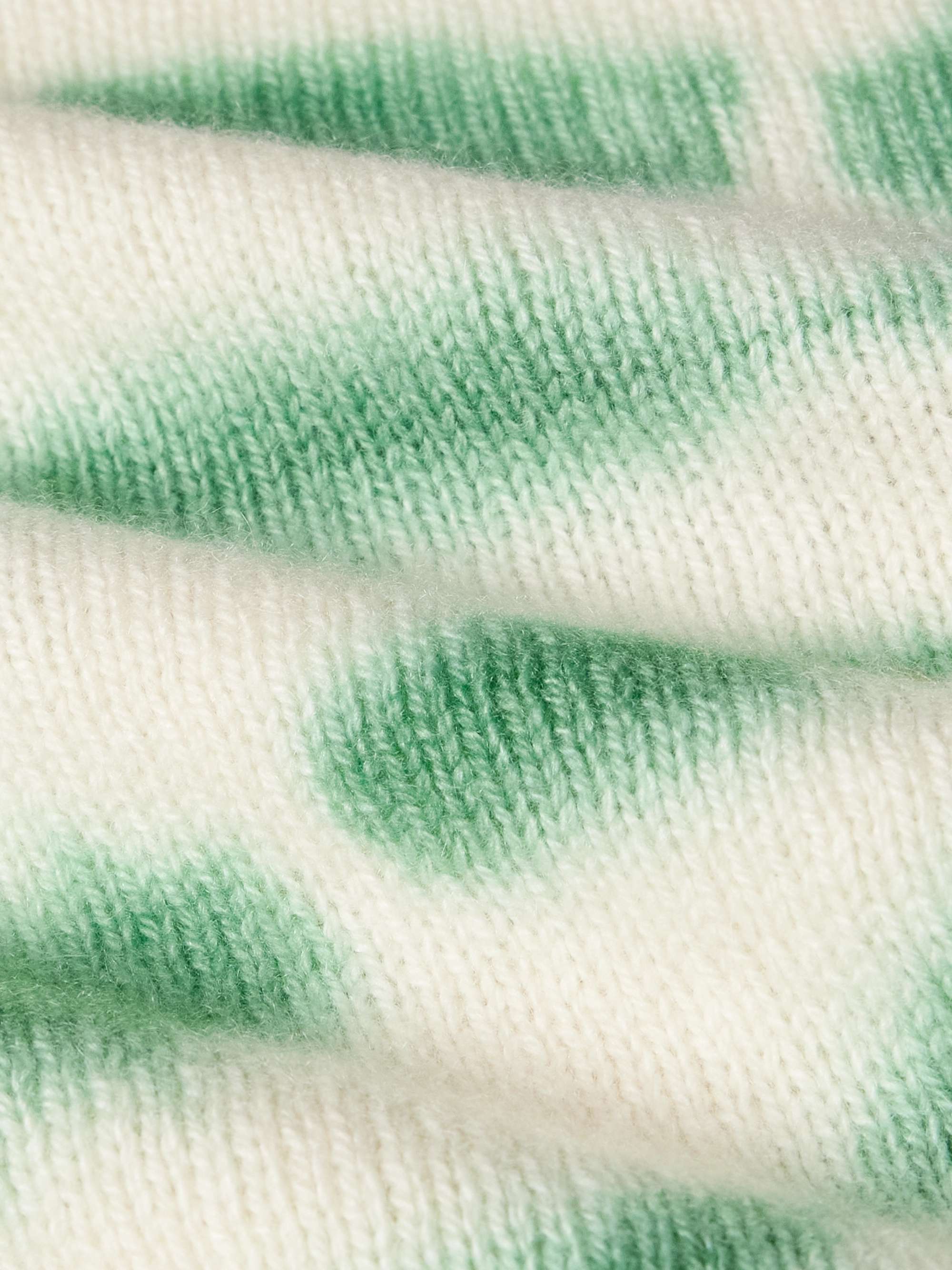 THE ELDER STATESMAN Web Flare Tie-Dyed Cashmere Sweater