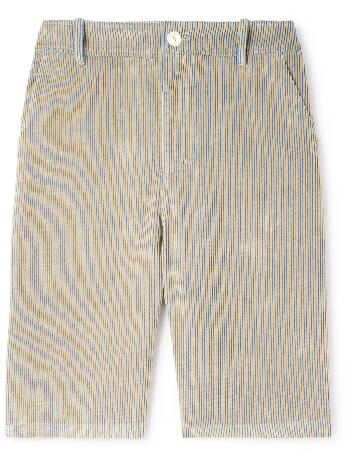 Straight-Leg Cotton-Curduroy Shorts