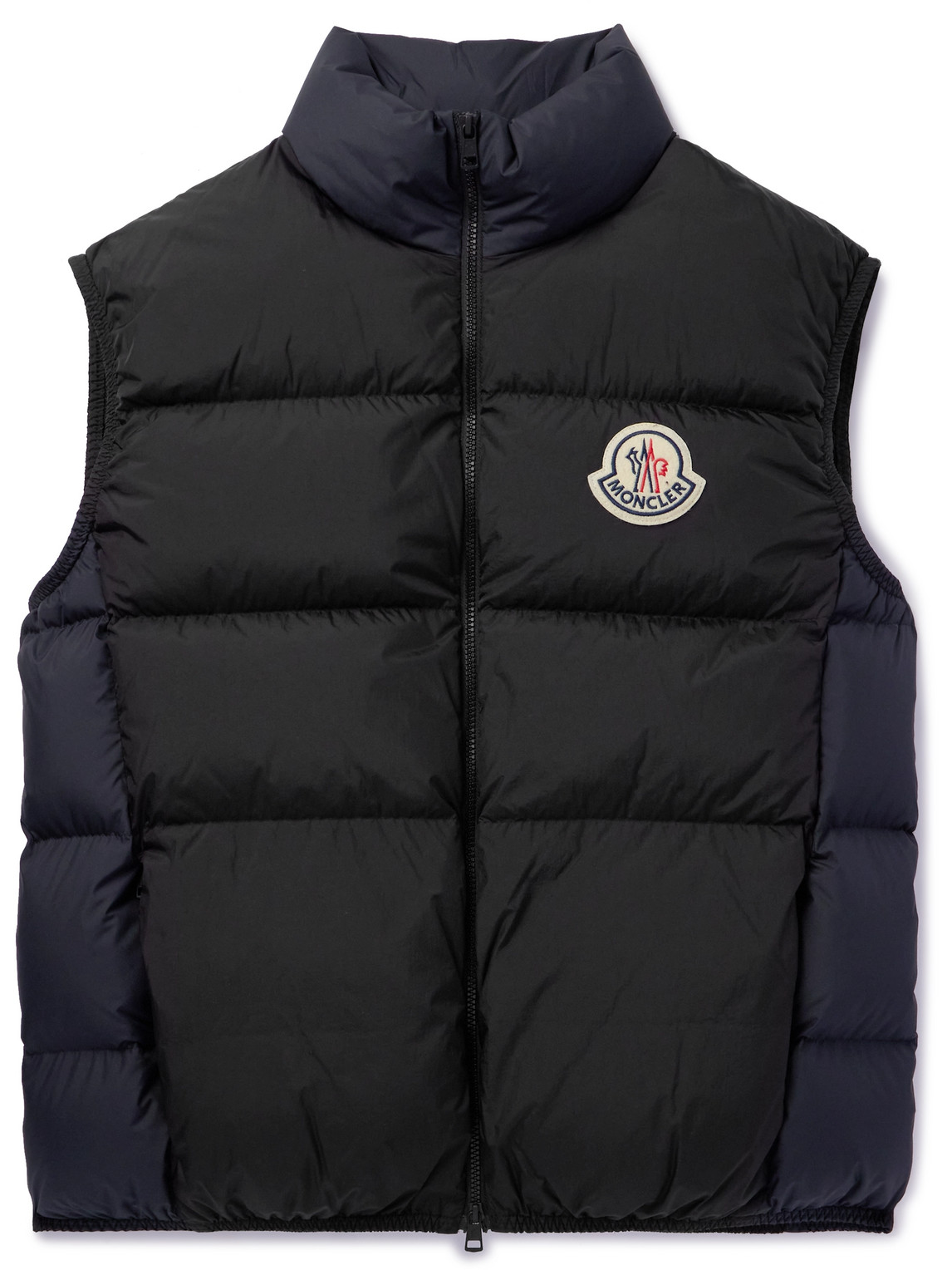 Almaz Logo-Appliquéd Two-Tone Quilted Shell Down Gilet