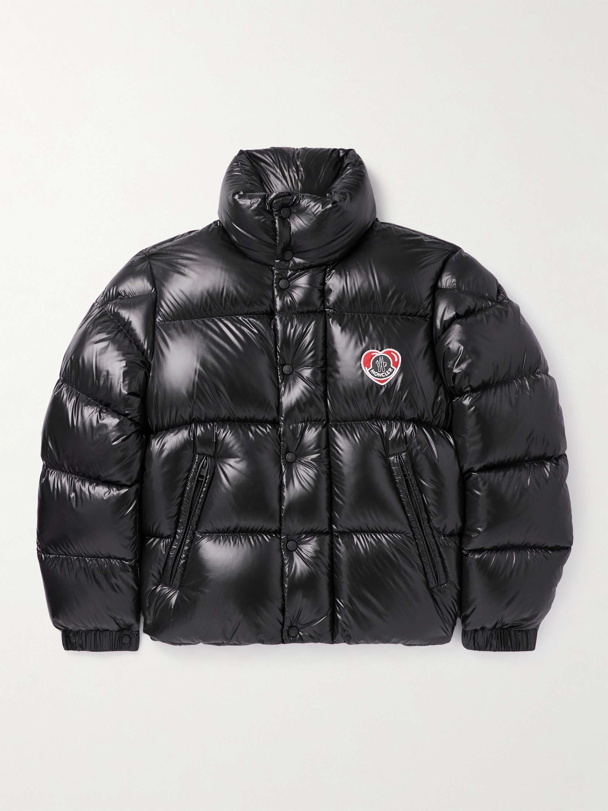 Misam Logo-Appliquéd Quilted Shell Down Jacket