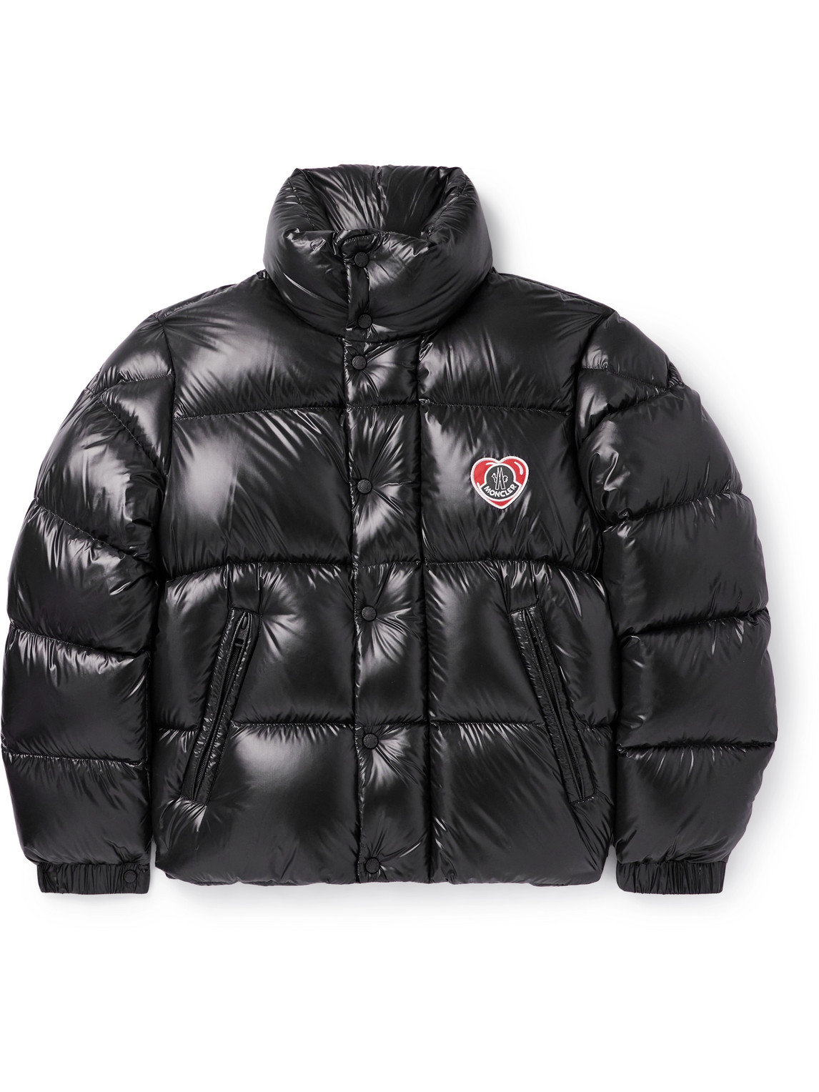 Misam Logo-Appliquéd Quilted Shell Down Jacket