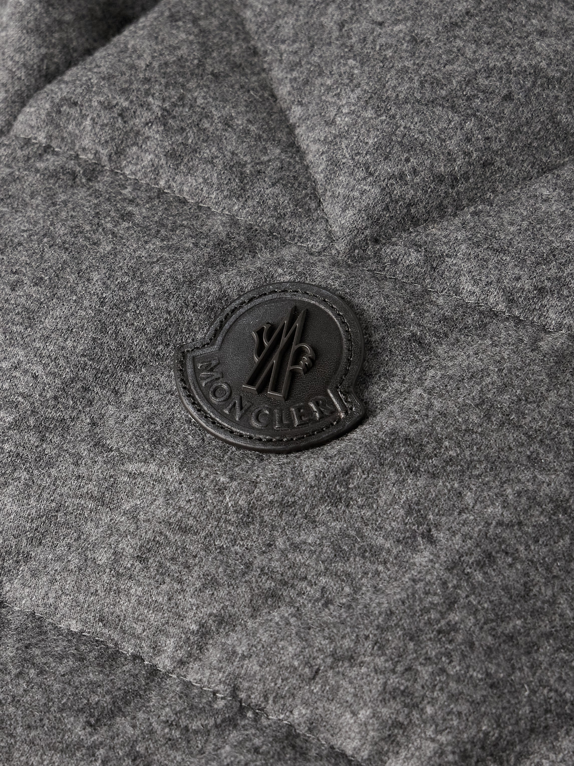 Moncler Todorka Cashmere Blend Down Jacket In Gray