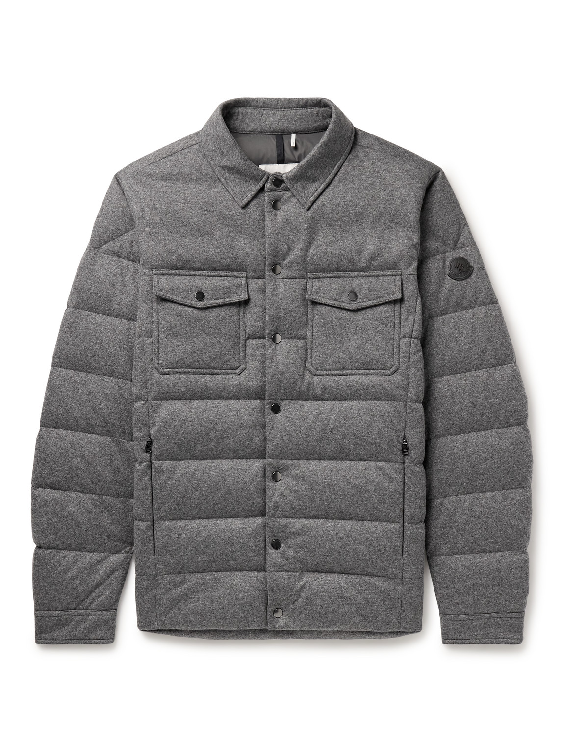 Todorka Logo-Appliqued Quilted Cashmere-Blend Down Jacket