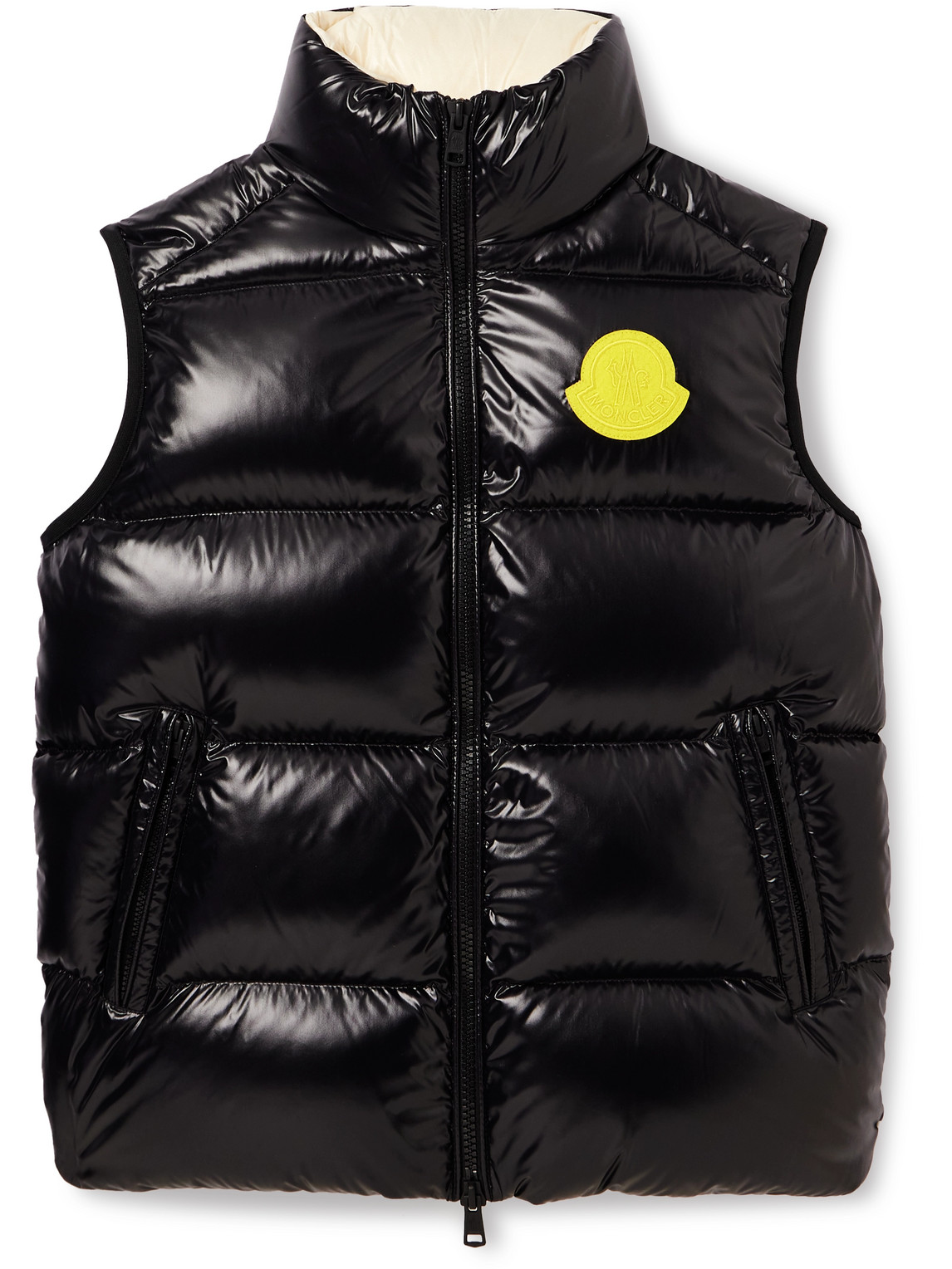 Shop Moncler Sumido Logo-appliquéd Quilted Shell Down Gilet In Black